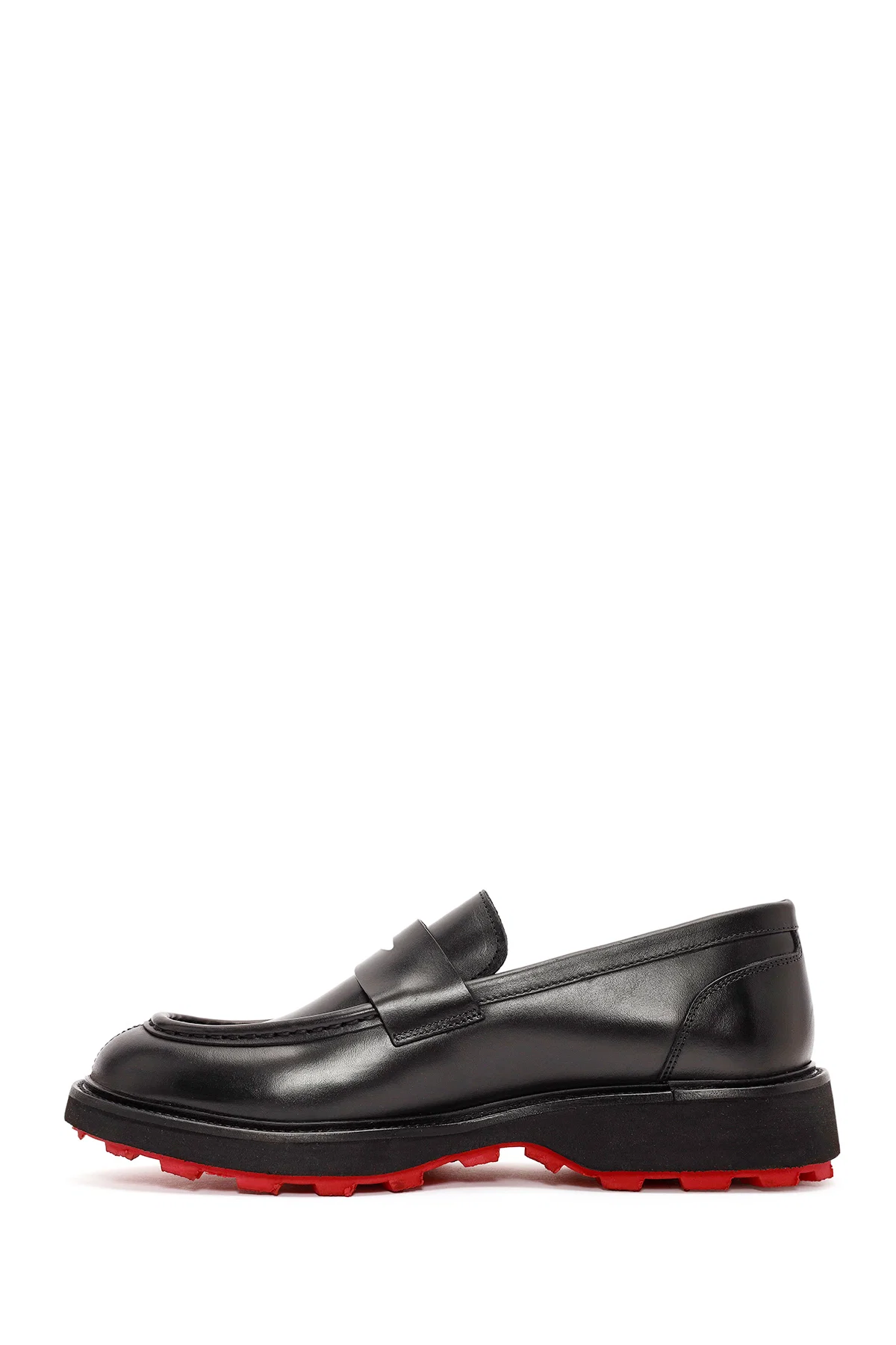 Erkek Siyah Deri Casual Loafer - Image 2