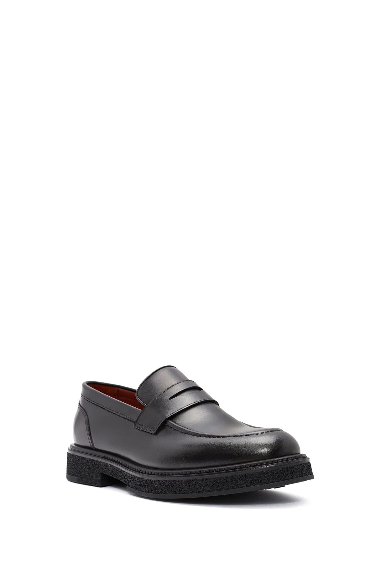 Erkek Siyah Deri Casual Loafer - Image 6