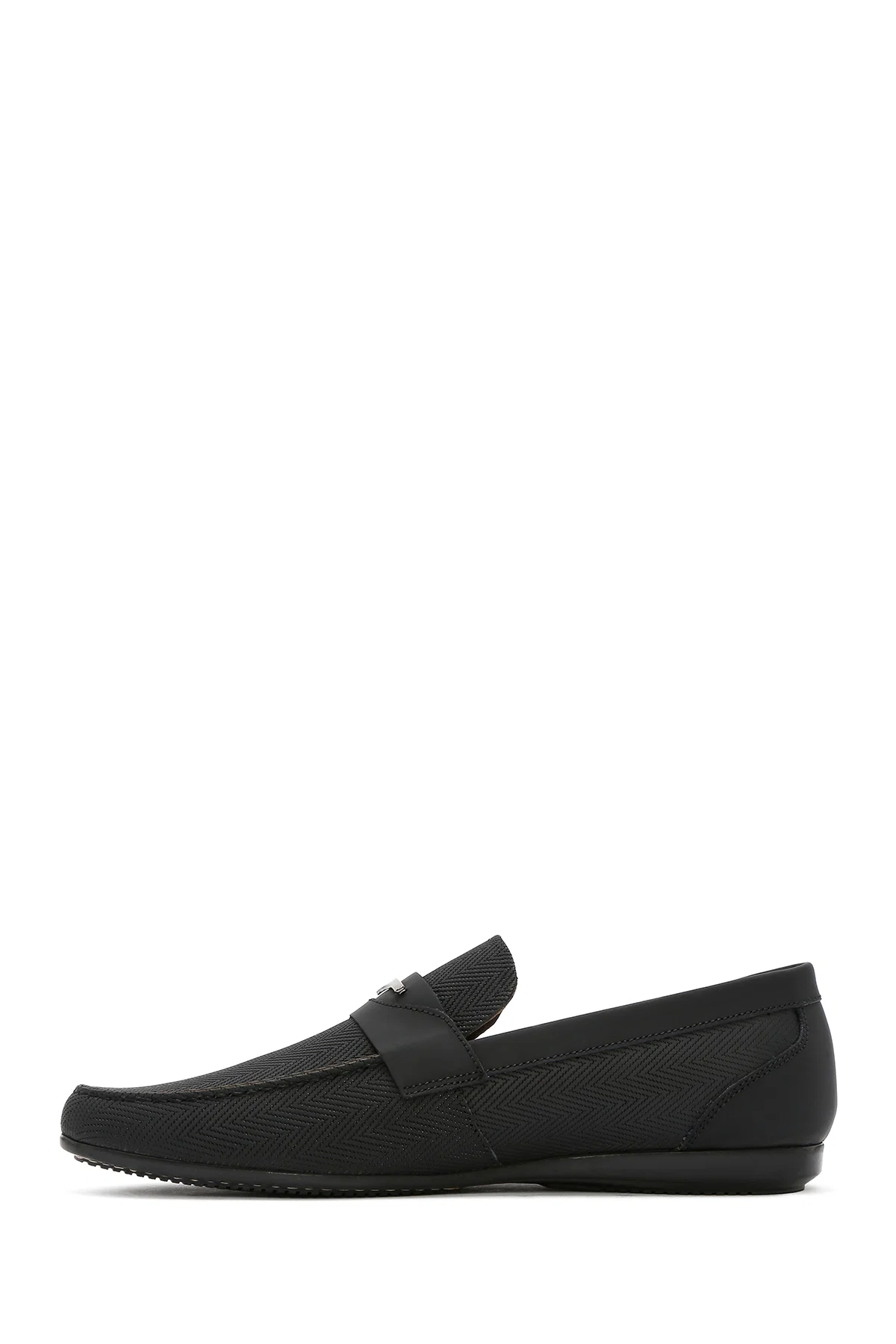 Erkek Siyah Deri Casual Loafer - Image 2