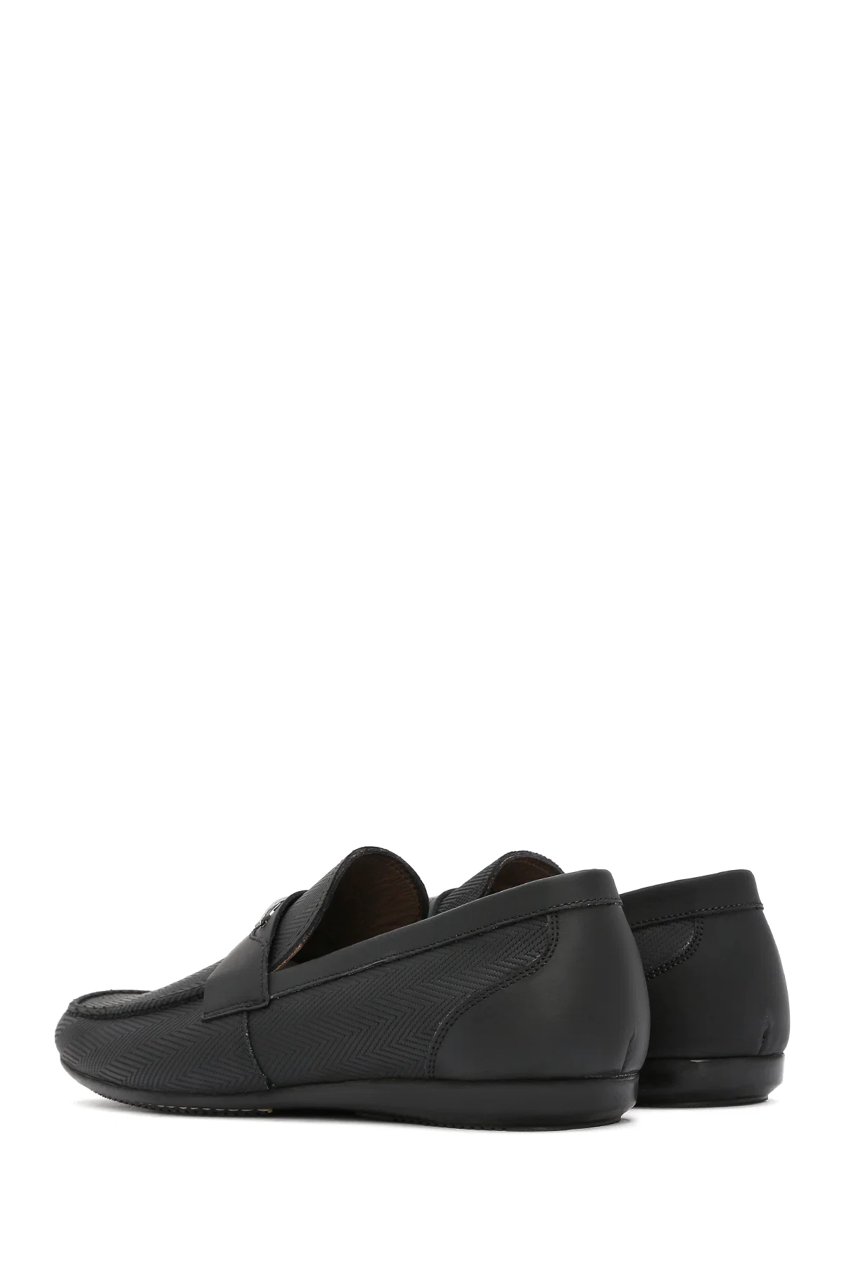 Erkek Siyah Deri Casual Loafer - Image 5