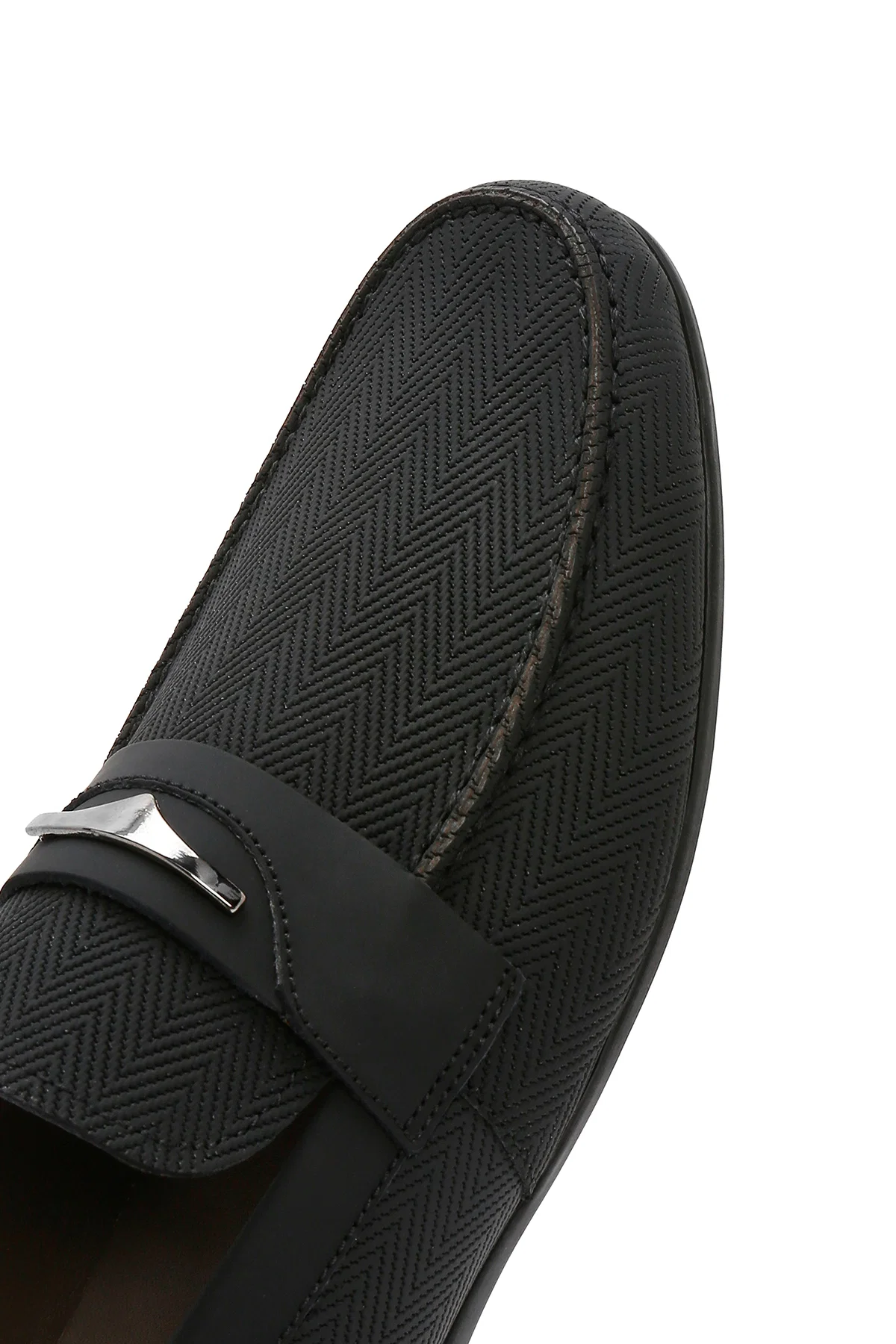 Erkek Siyah Deri Casual Loafer - Image 8