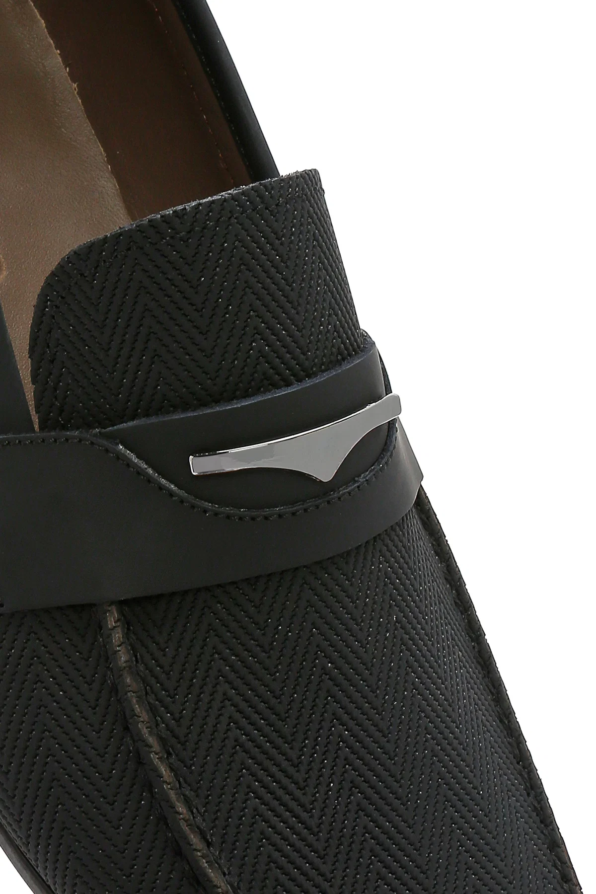 Erkek Siyah Deri Casual Loafer - Image 9