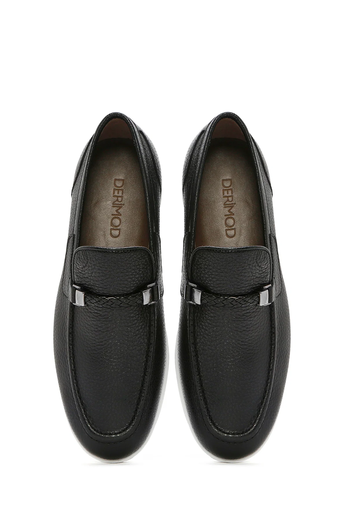 Erkek Siyah Deri Casual Loafer - Image 7