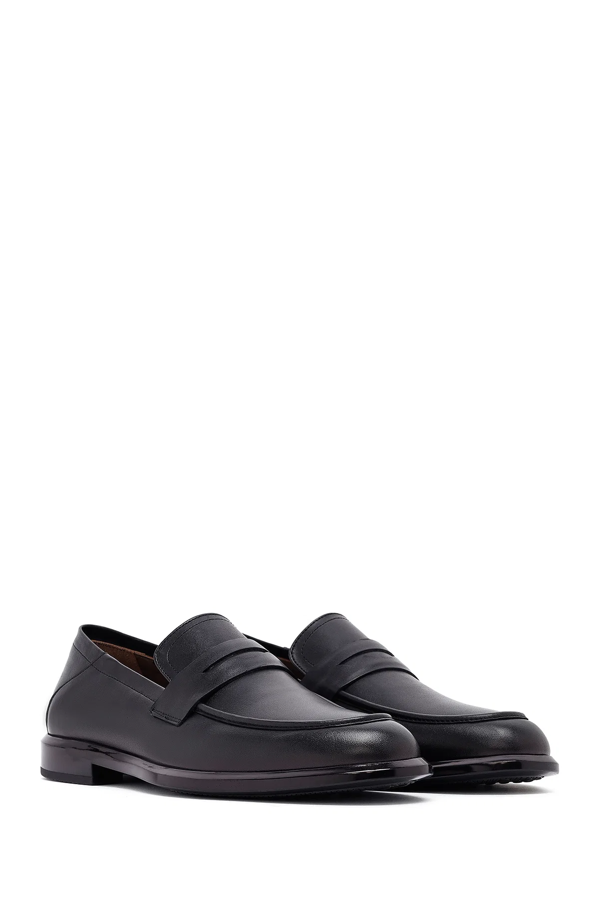 Erkek Siyah Deri Casual Loafer - Image 3