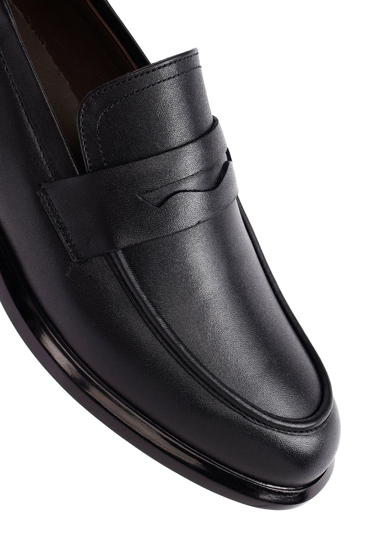 Erkek Siyah Deri Casual Loafer - Image 9