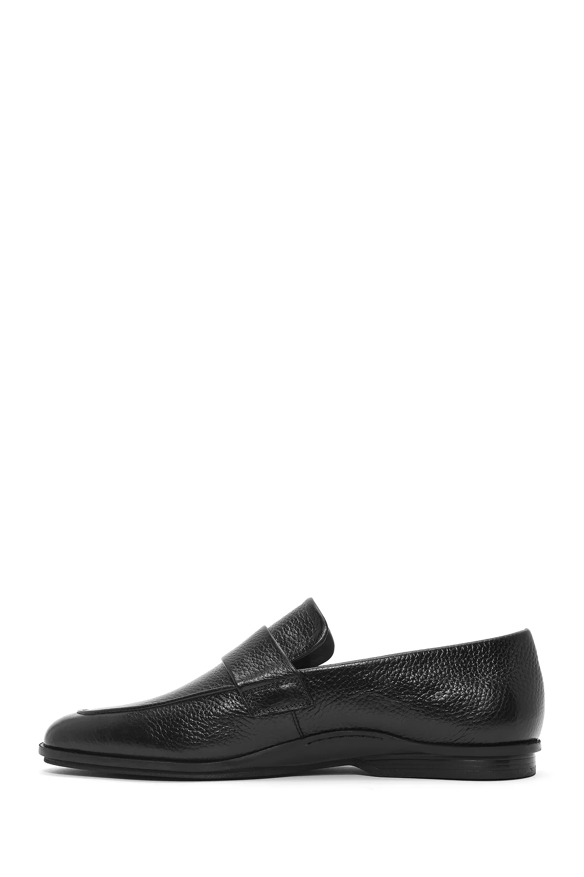 Erkek Siyah Deri Casual Loafer - Image 2