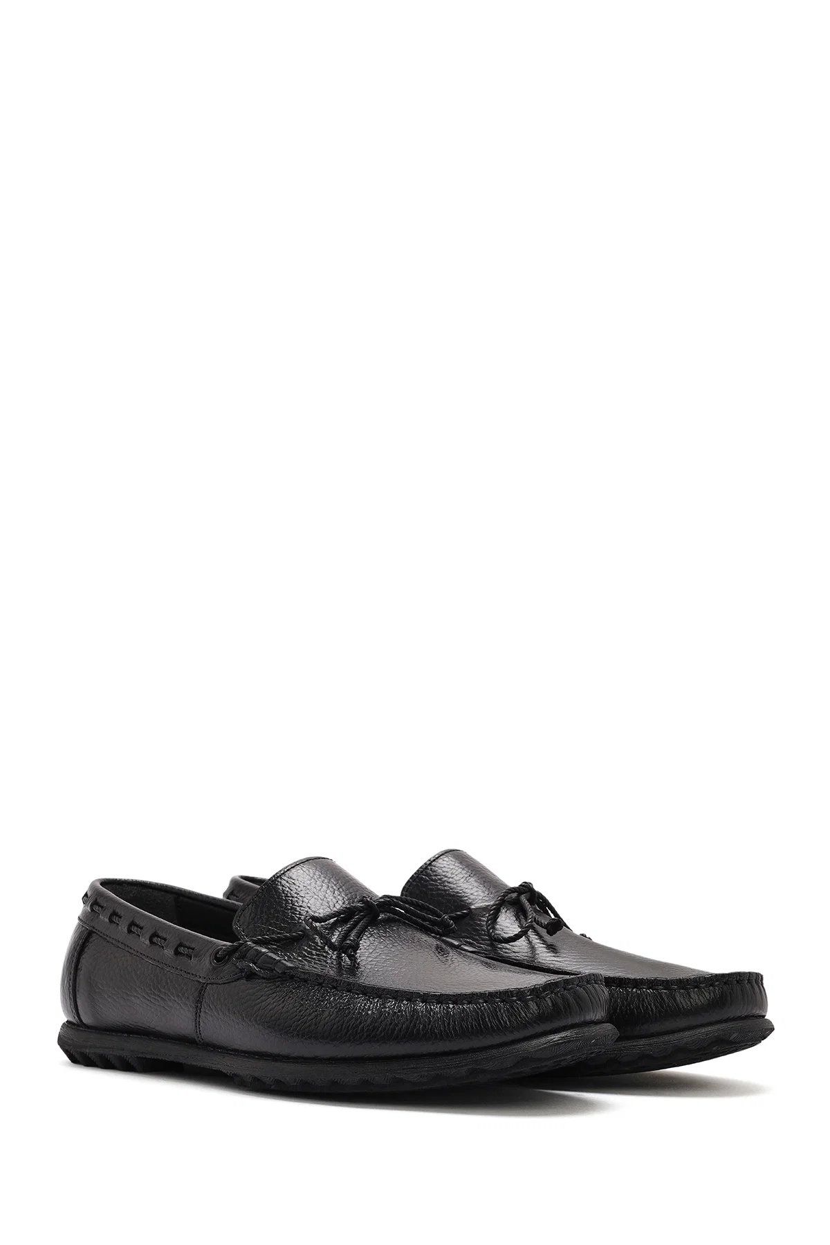 Erkek Siyah Deri Casual Loafer - Image 3