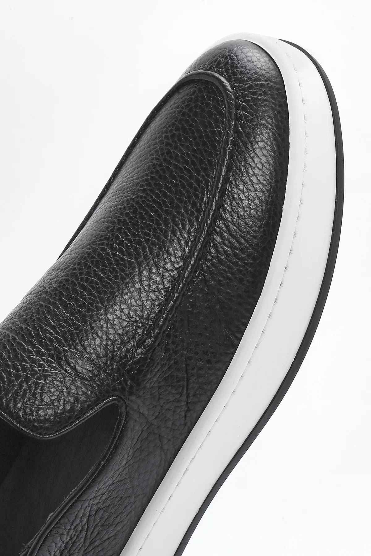 Erkek Siyah Deri Casual Loafer - Image 10