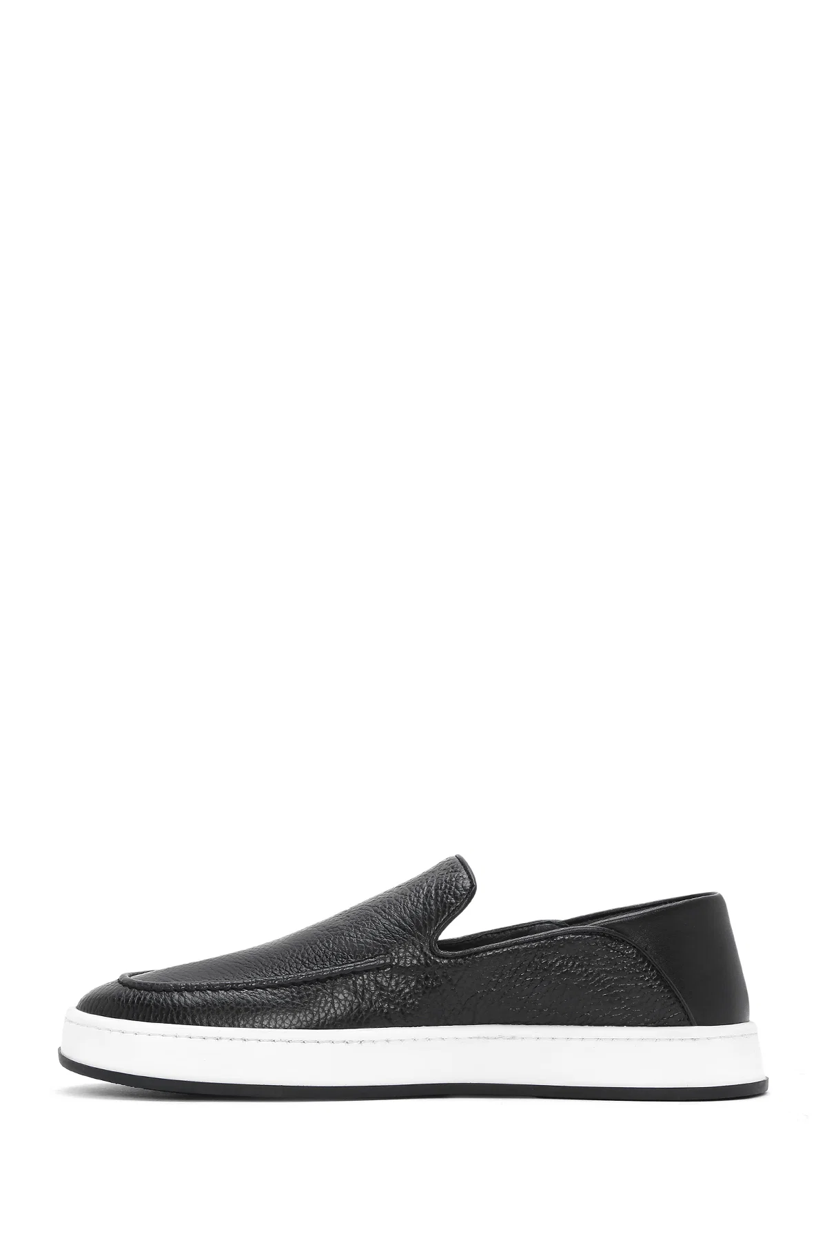 Erkek Siyah Deri Casual Loafer - Image 2