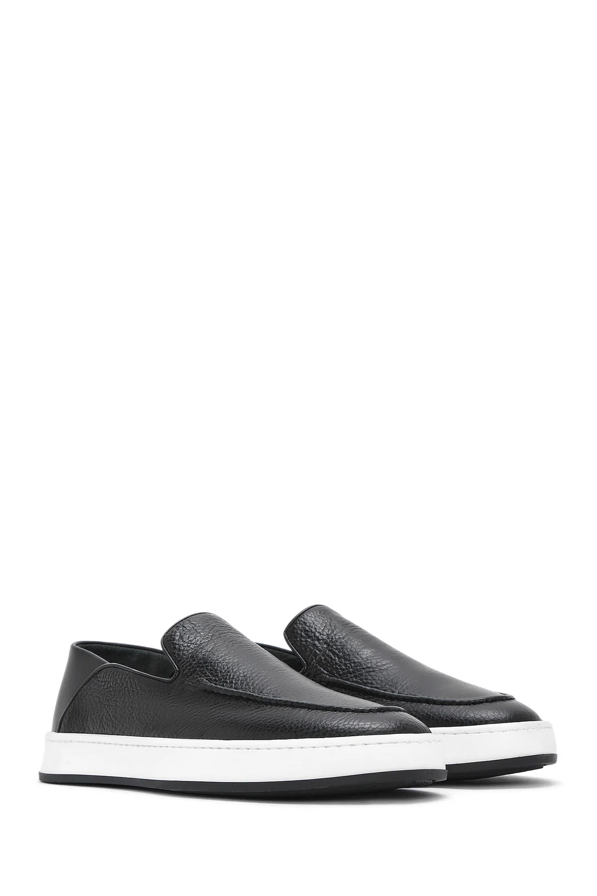 Erkek Siyah Deri Casual Loafer - Image 3