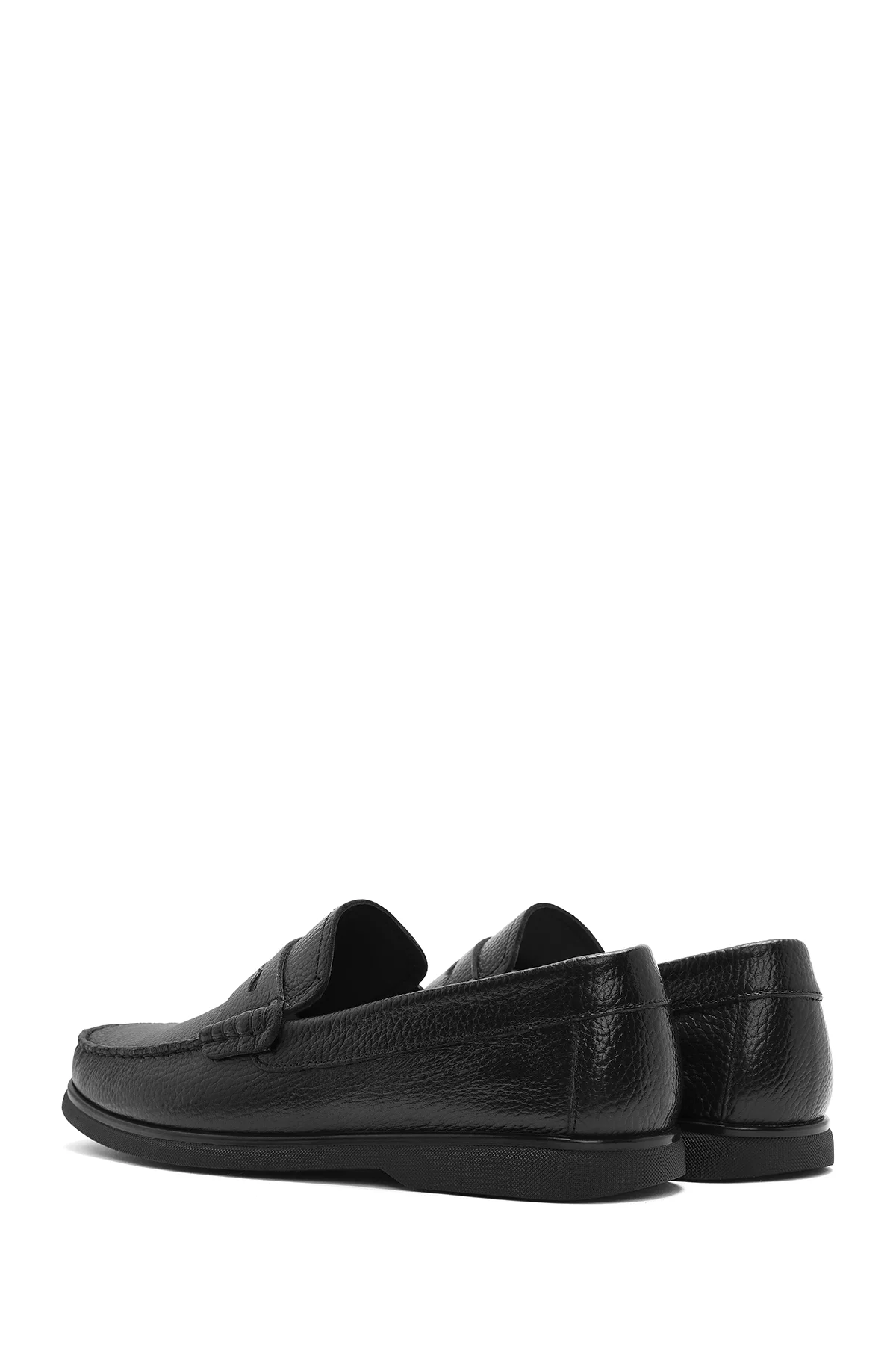 Erkek Siyah Deri Casual Loafer - Image 5