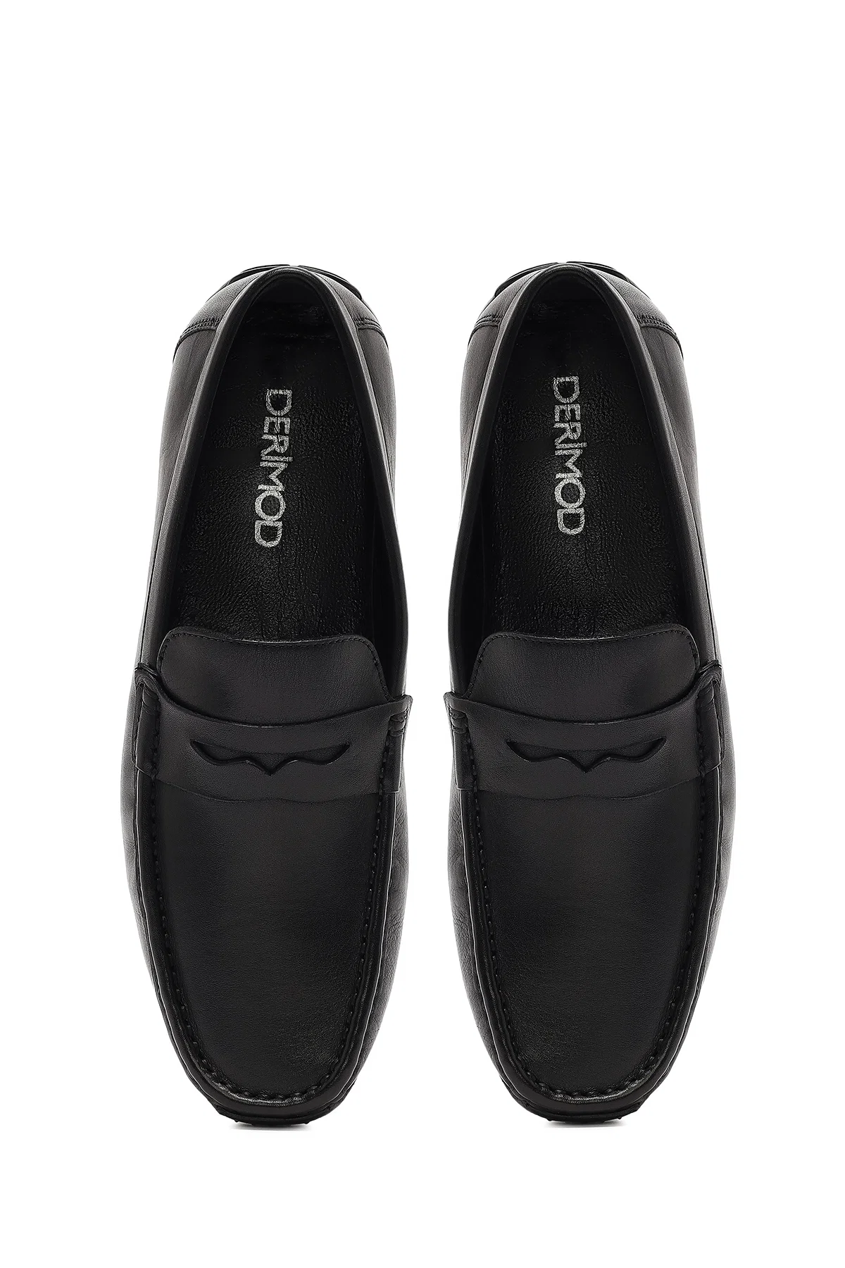 Erkek Siyah Deri Casual Loafer - Image 7
