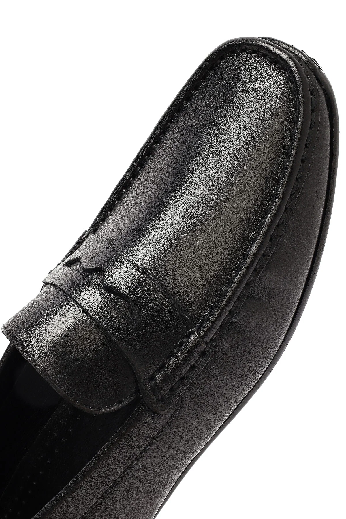 Erkek Siyah Deri Casual Loafer - Image 9