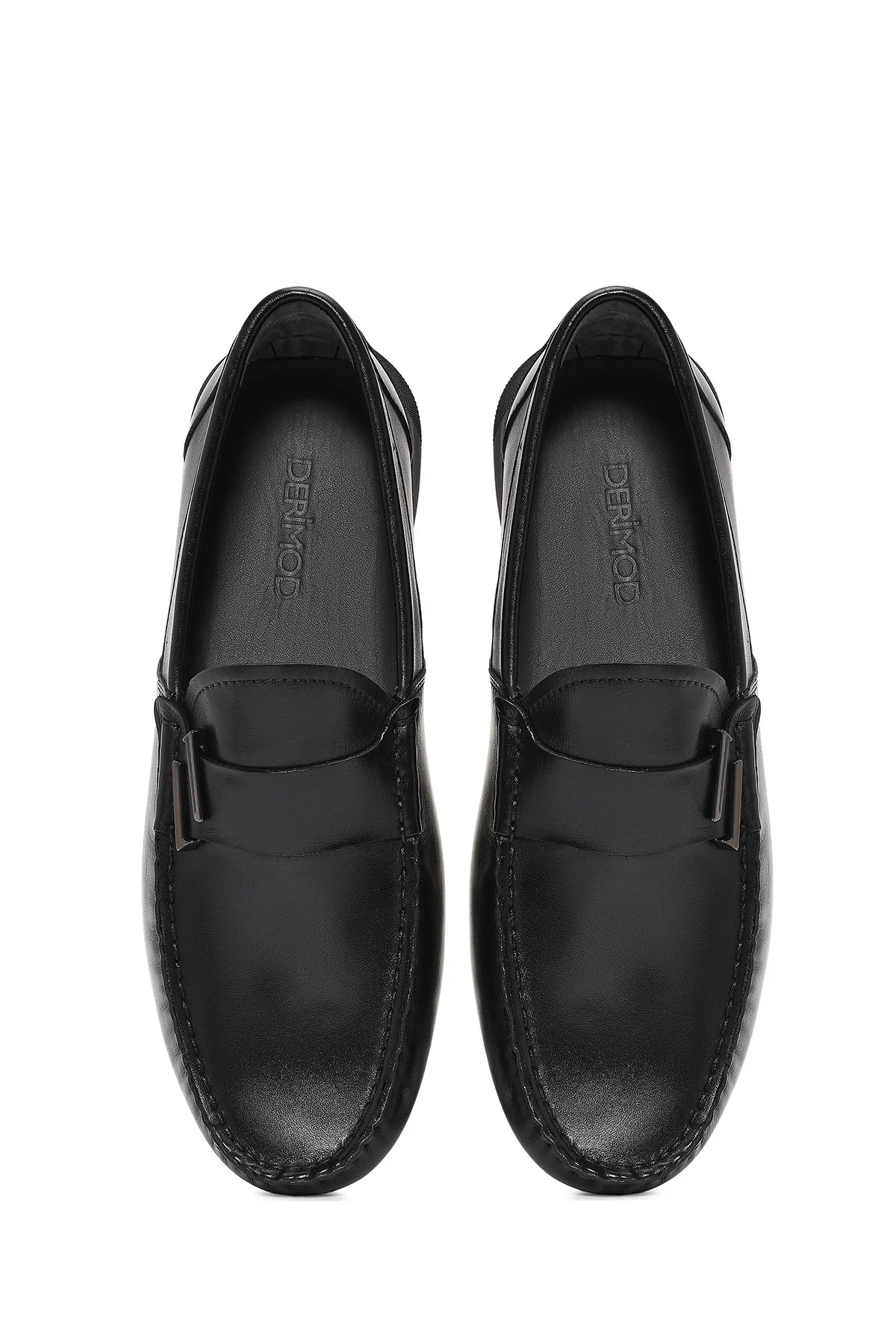 Erkek Siyah Deri Casual Loafer - Image 7
