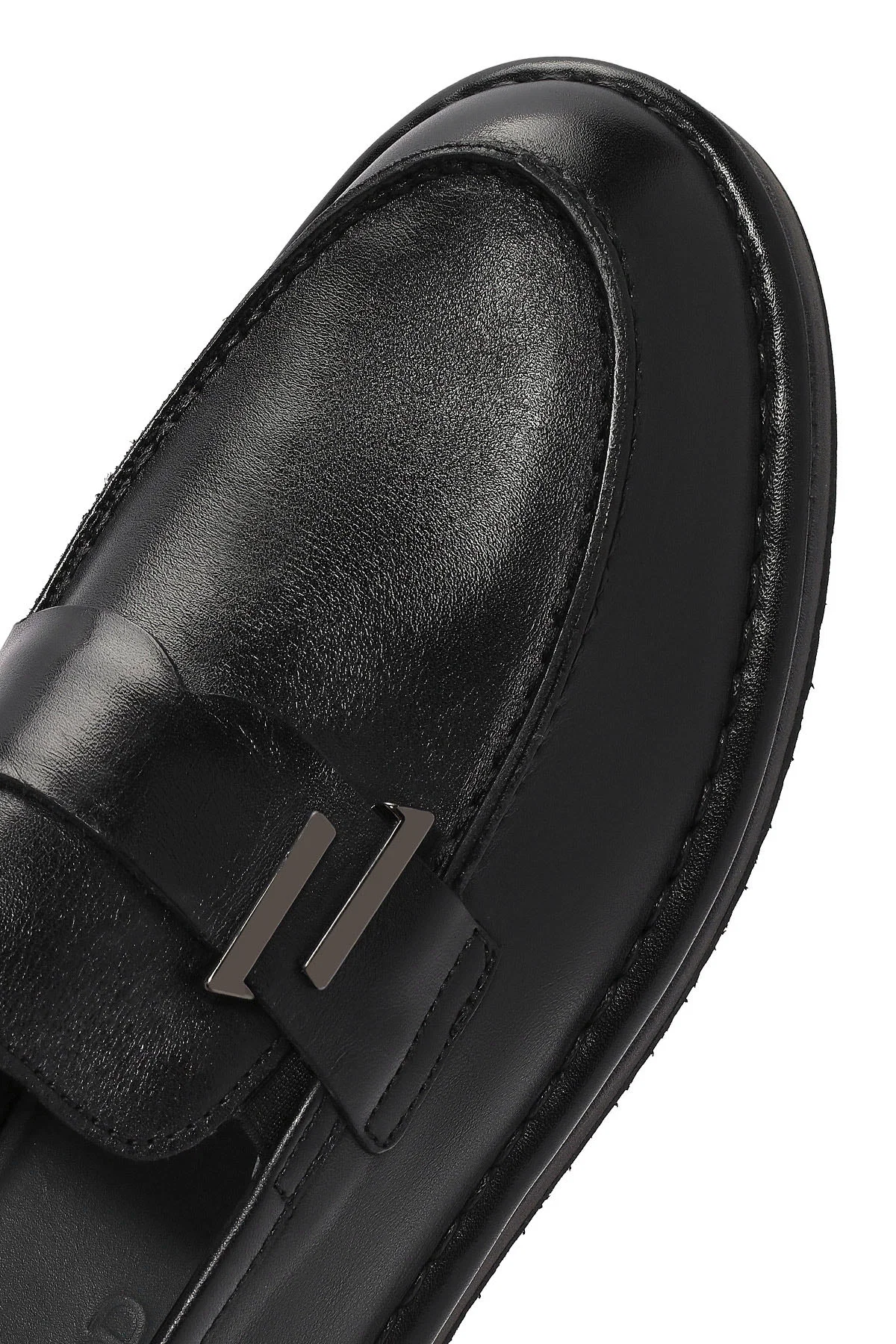 Erkek Siyah Deri Casual Loafer - Image 9