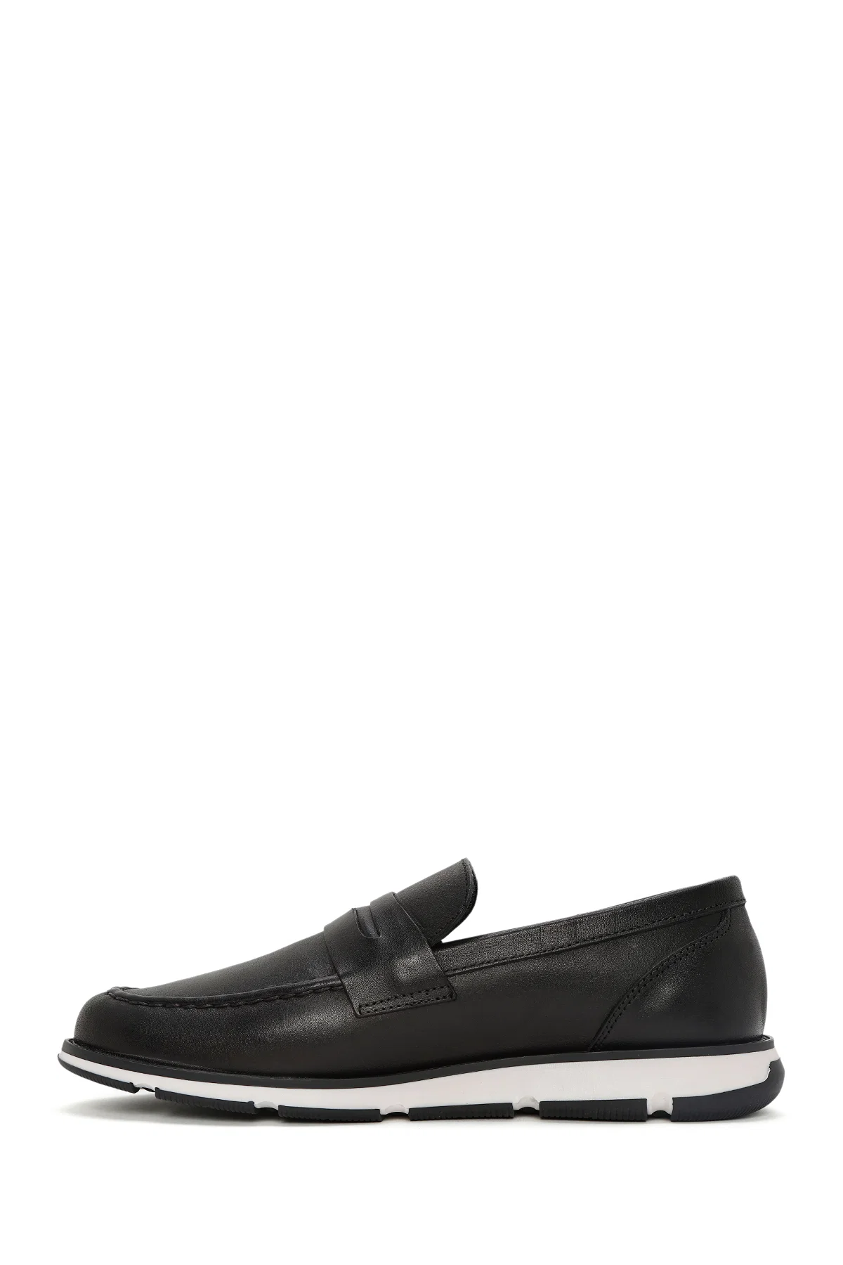 Erkek Siyah Deri Casual Loafer - Image 2
