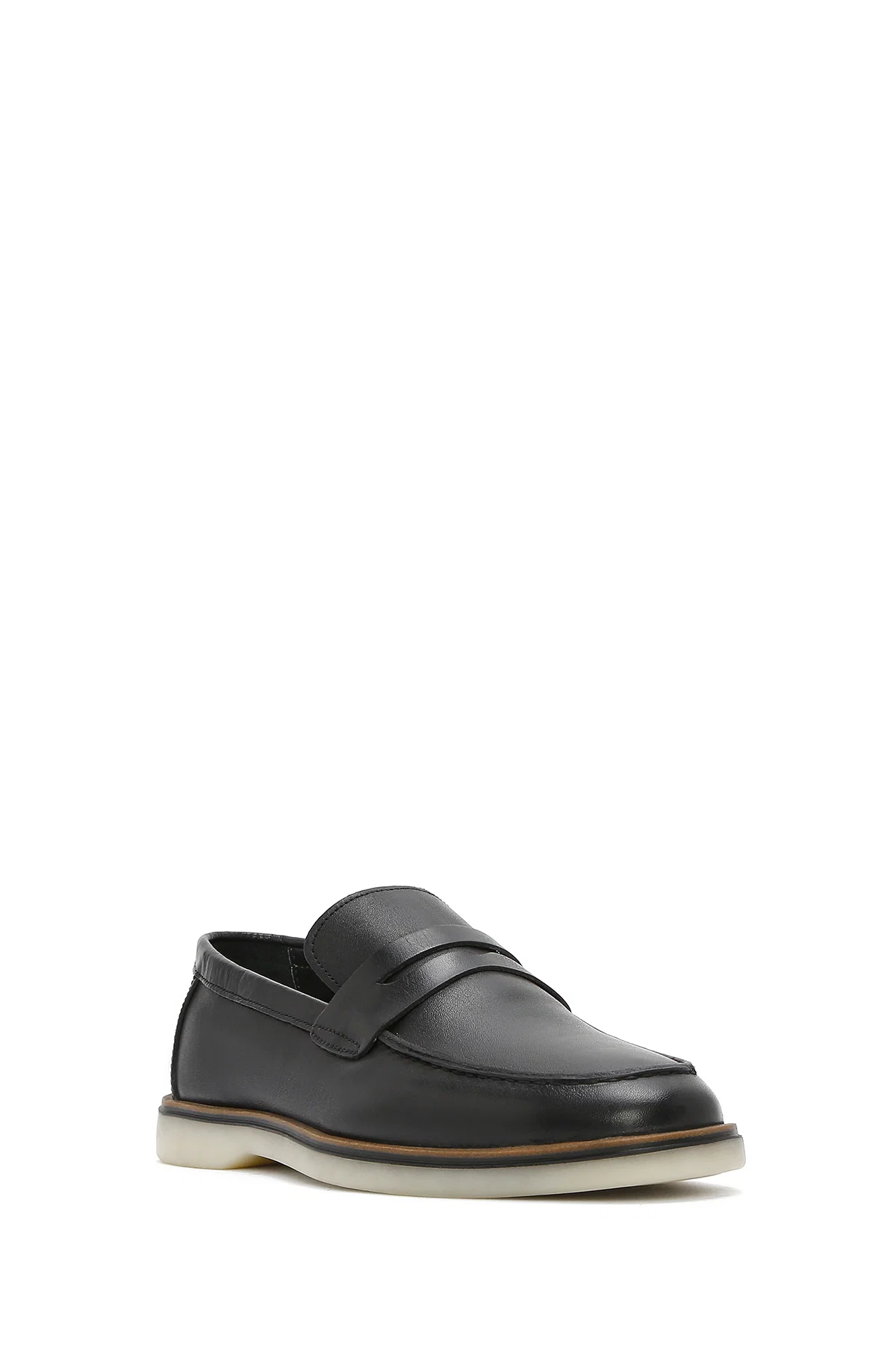 Erkek Siyah Deri Casual Loafer - Image 6
