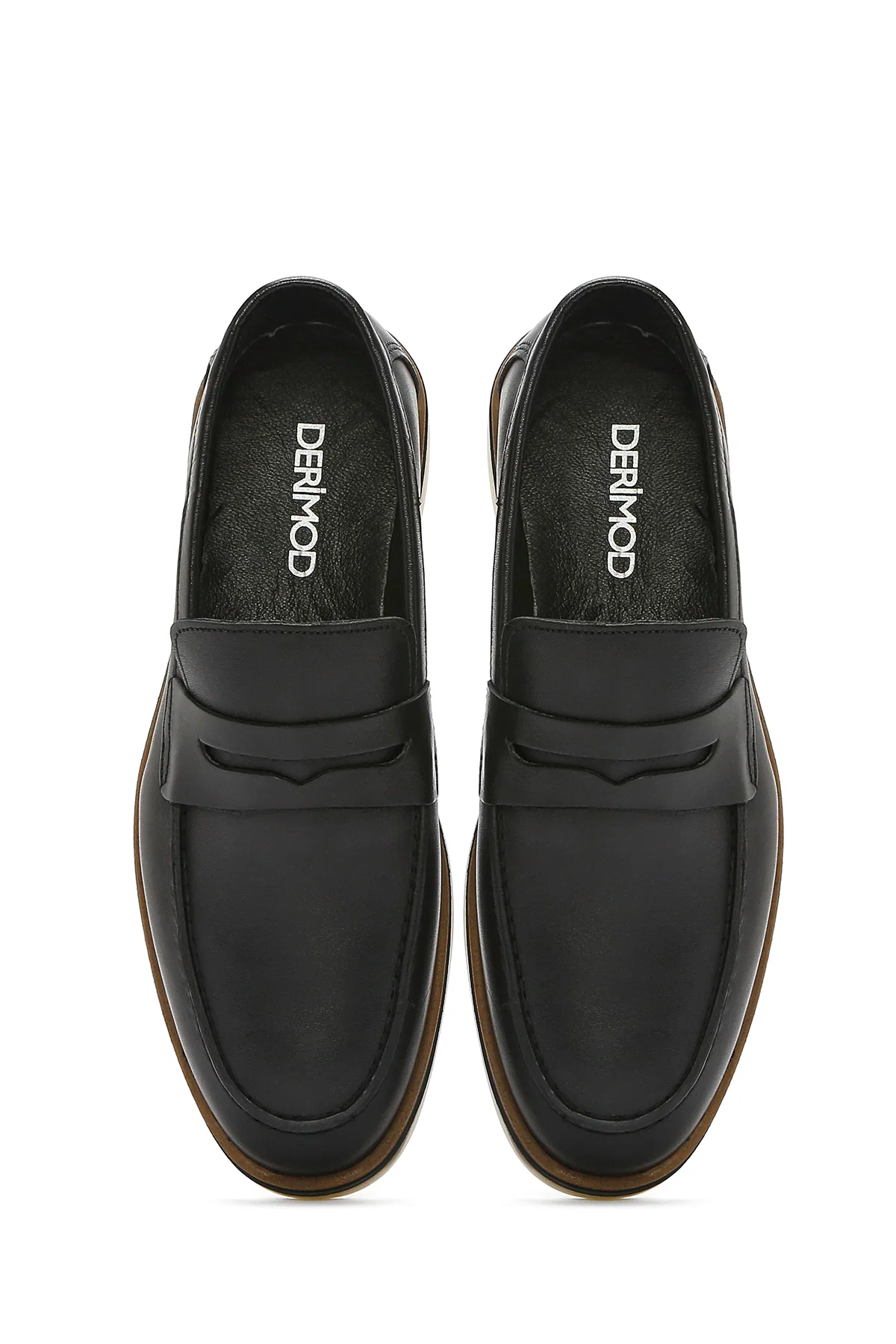 Erkek Siyah Deri Casual Loafer - Image 7