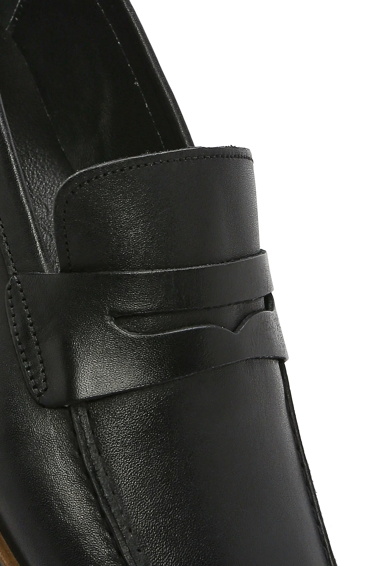 Erkek Siyah Deri Casual Loafer - Image 9