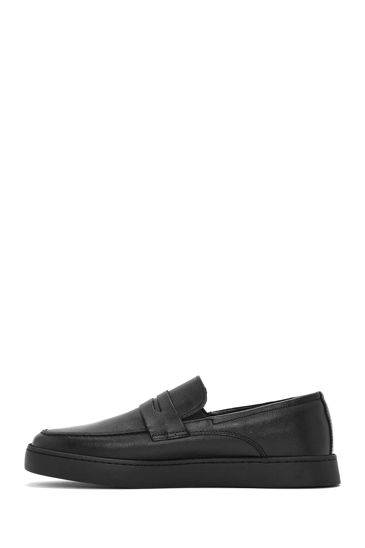 Erkek Siyah Deri Casual Loafer - Image 2