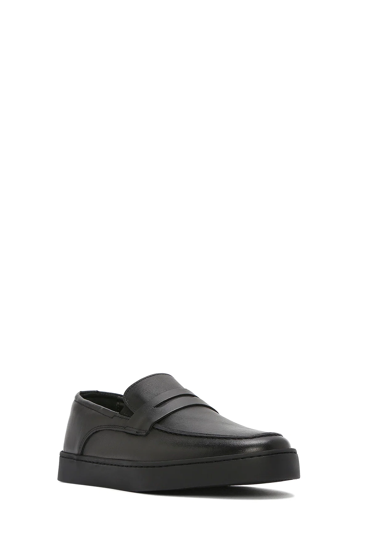 Erkek Siyah Deri Casual Loafer - Image 6