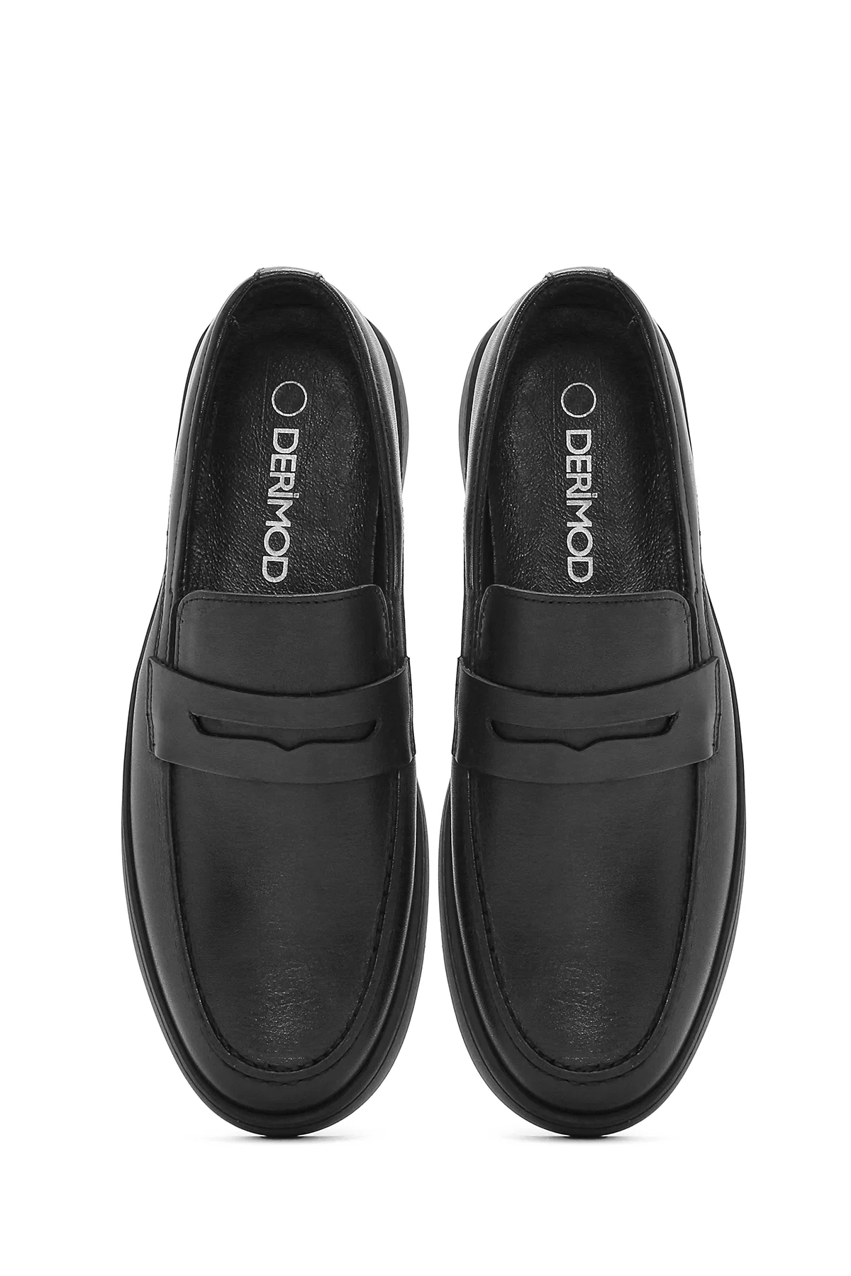 Erkek Siyah Deri Casual Loafer - Image 7