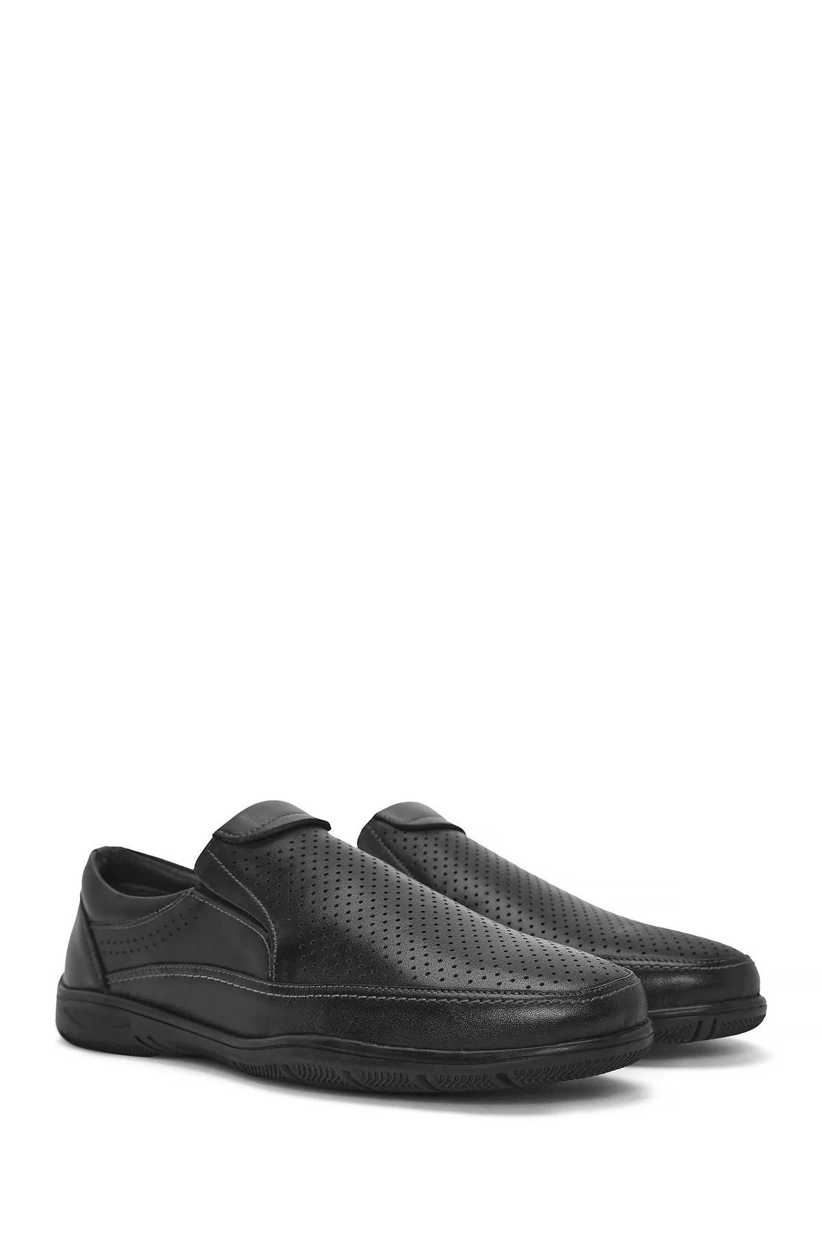 Erkek Siyah Deri Casual Loafer - Image 3