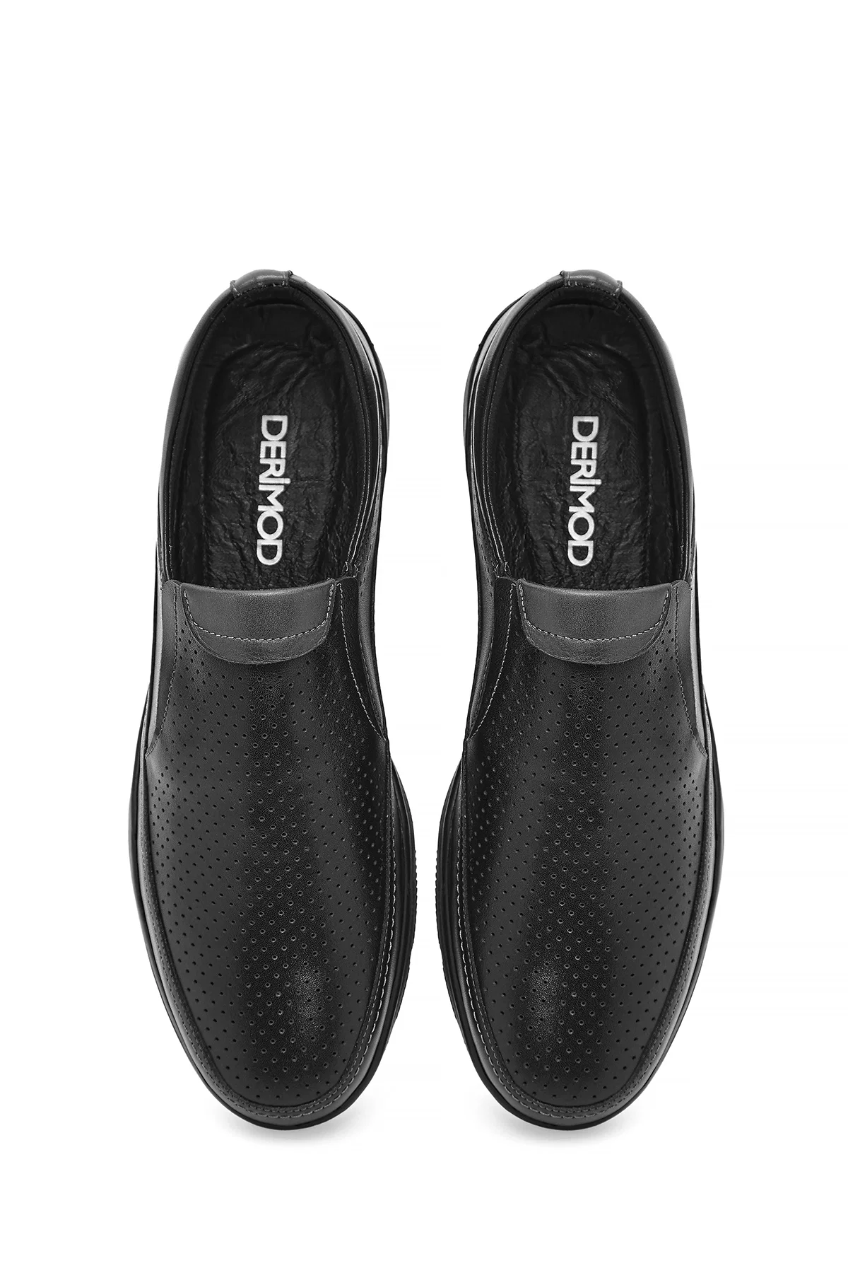 Erkek Siyah Deri Casual Loafer - Image 7