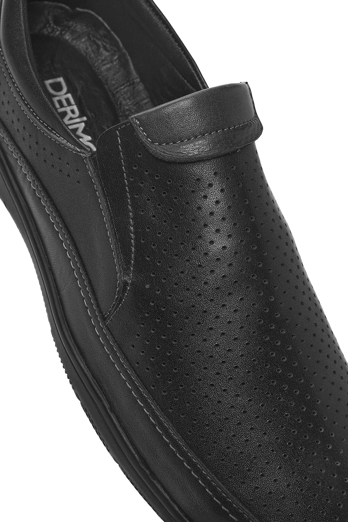 Erkek Siyah Deri Casual Loafer - Image 9
