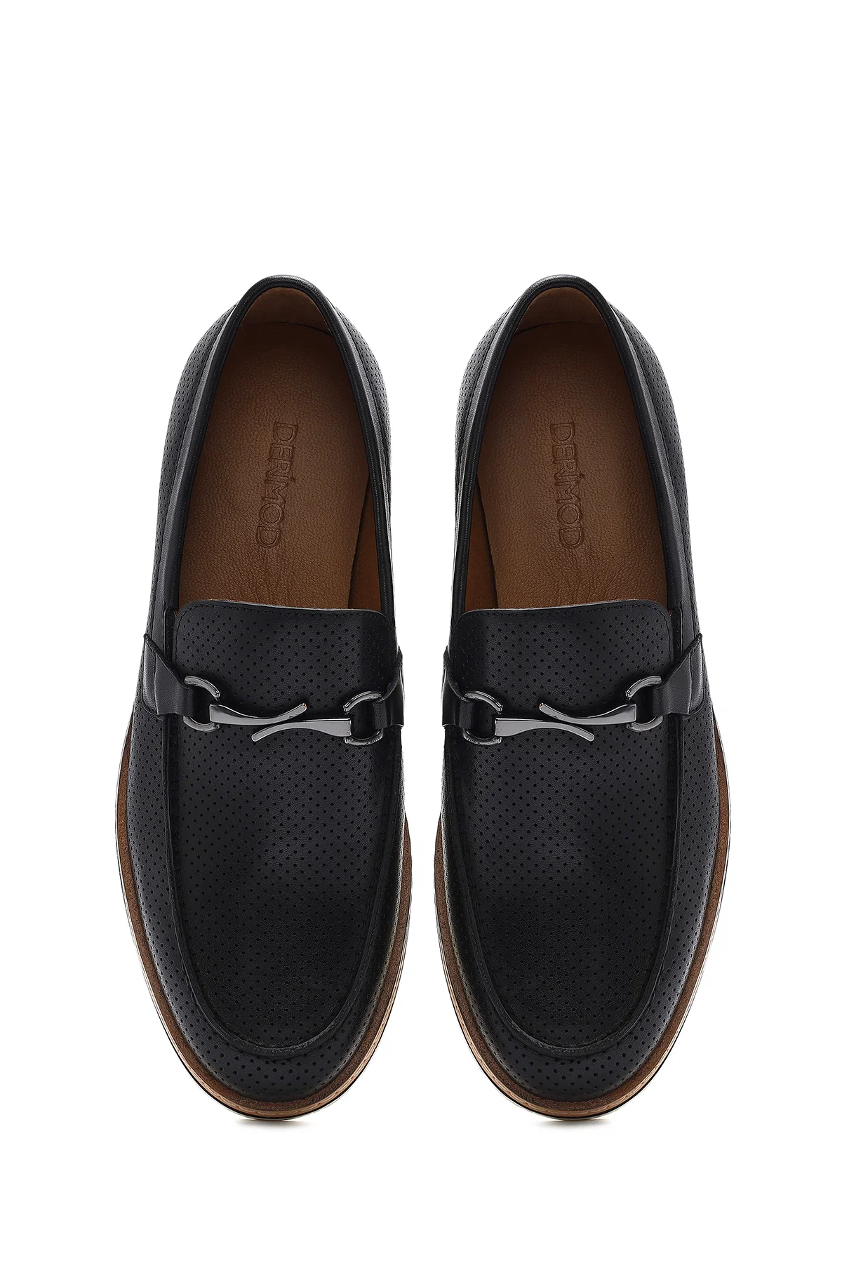 Erkek Siyah Deri Casual Loafer - Image 7