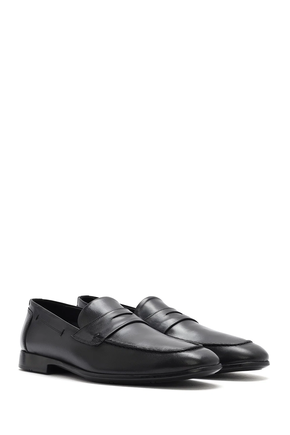 Erkek Siyah Deri Casual Loafer - Image 3