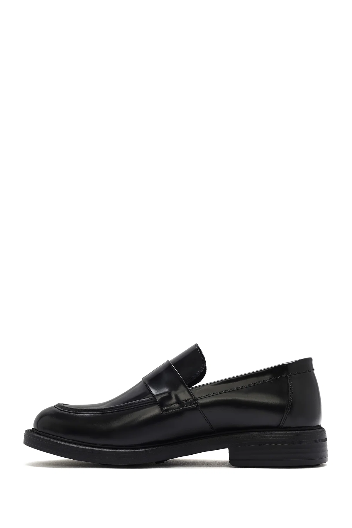 Erkek Siyah Deri Casual Loafer - Image 2