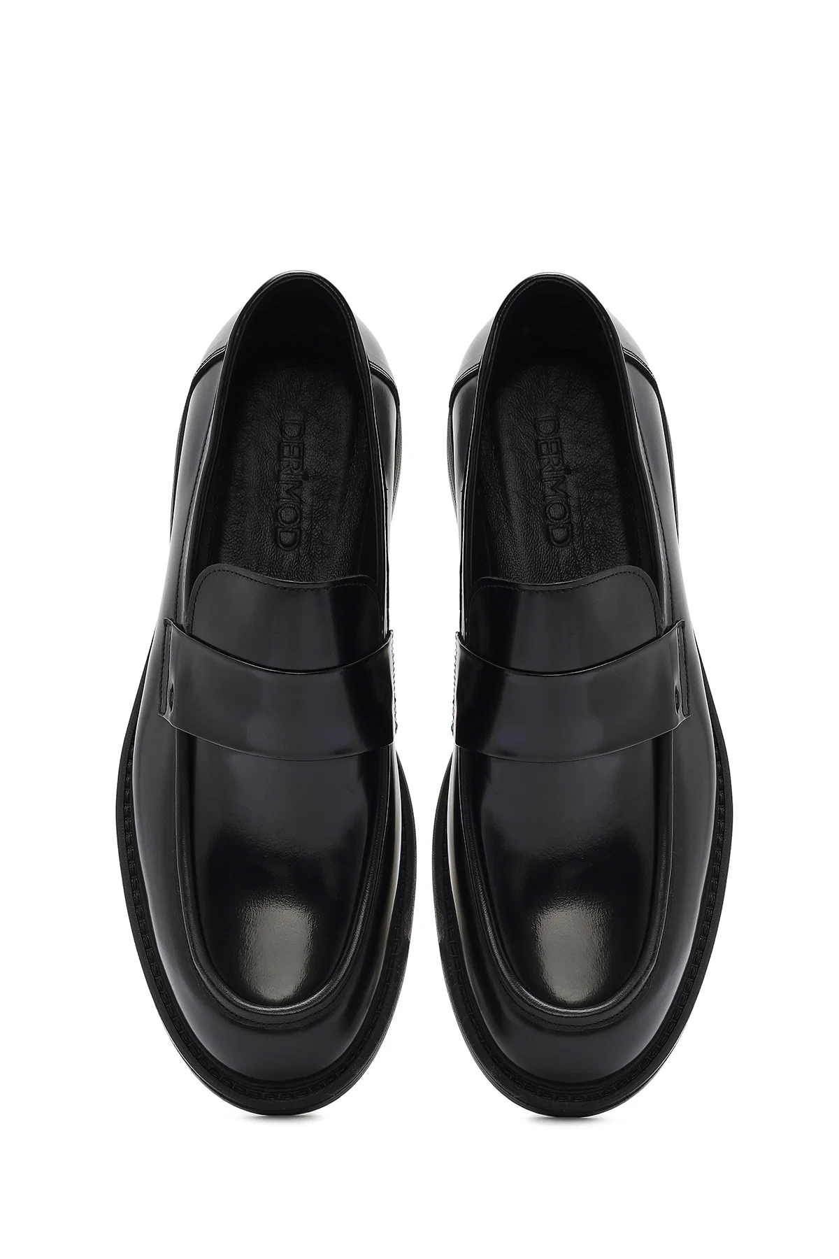 Erkek Siyah Deri Casual Loafer - Image 7
