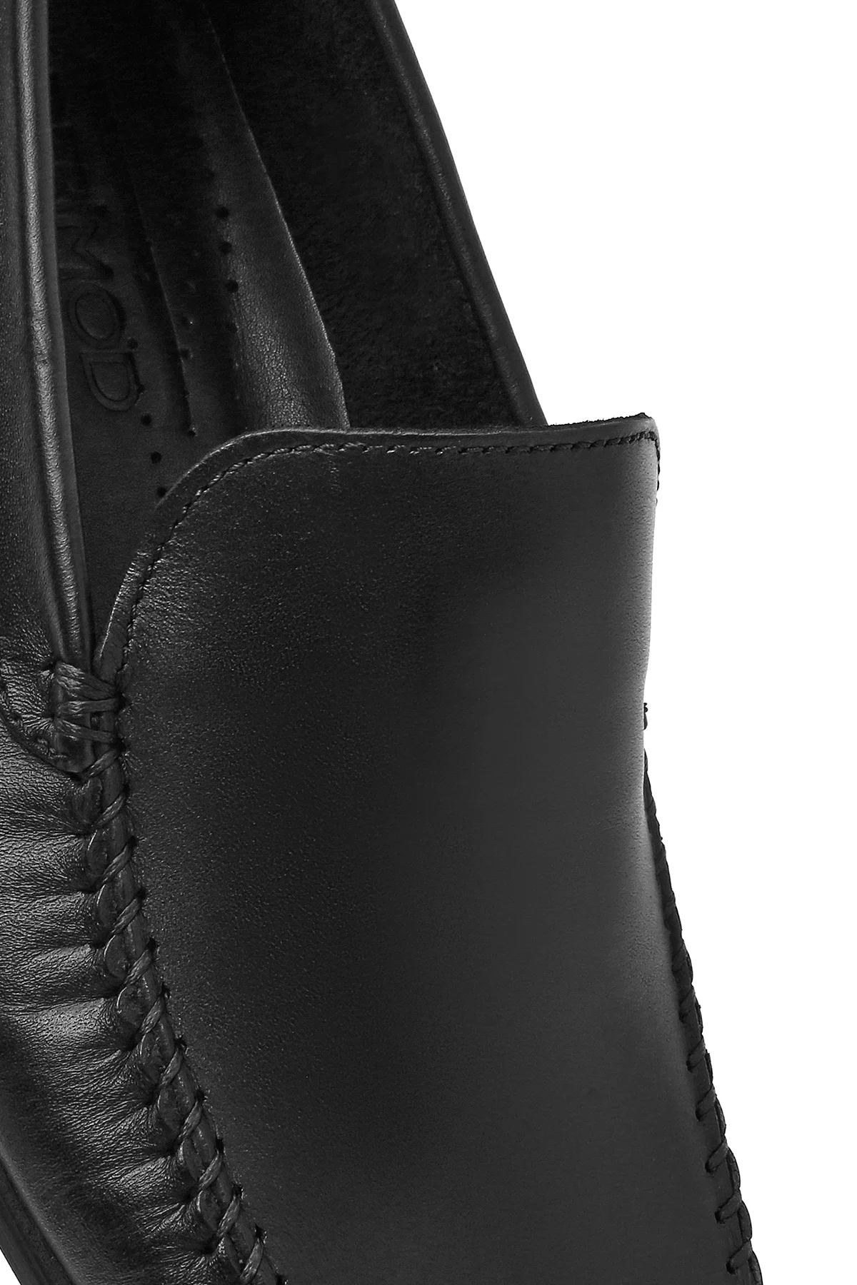 Erkek Siyah Deri Casual Loafer - Image 10