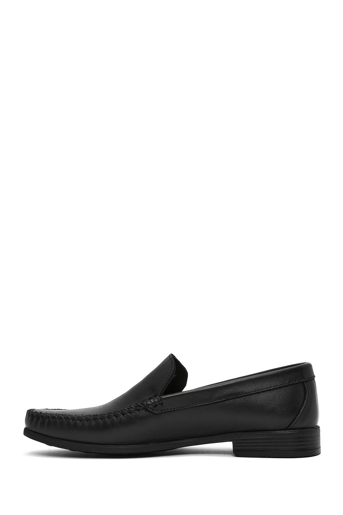 Erkek Siyah Deri Casual Loafer - Image 2