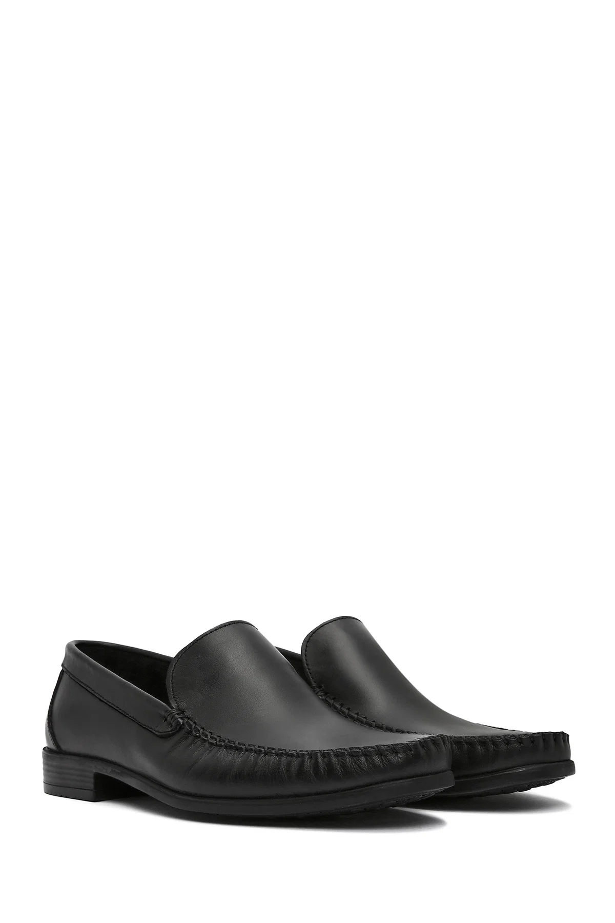 Erkek Siyah Deri Casual Loafer - Image 3