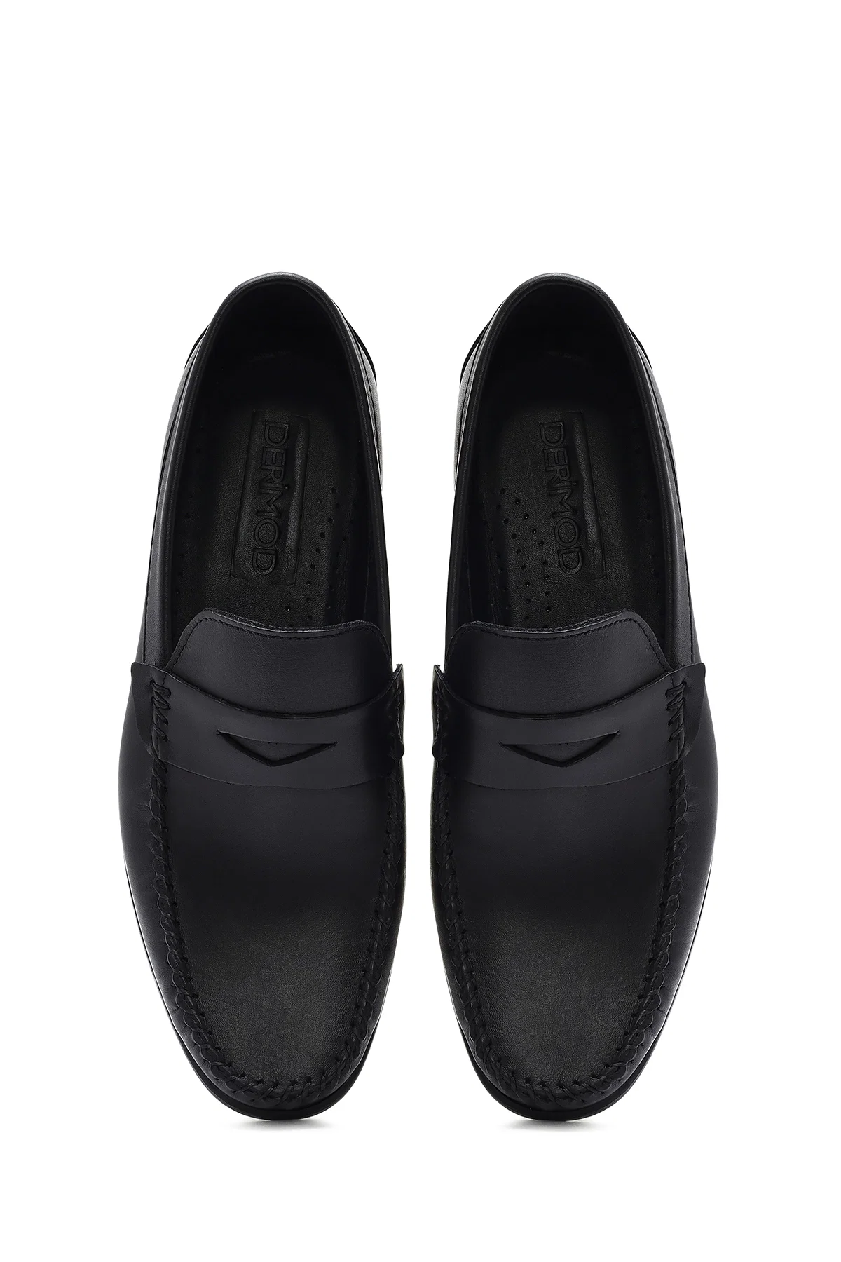Erkek Siyah Deri Casual Loafer - Image 7