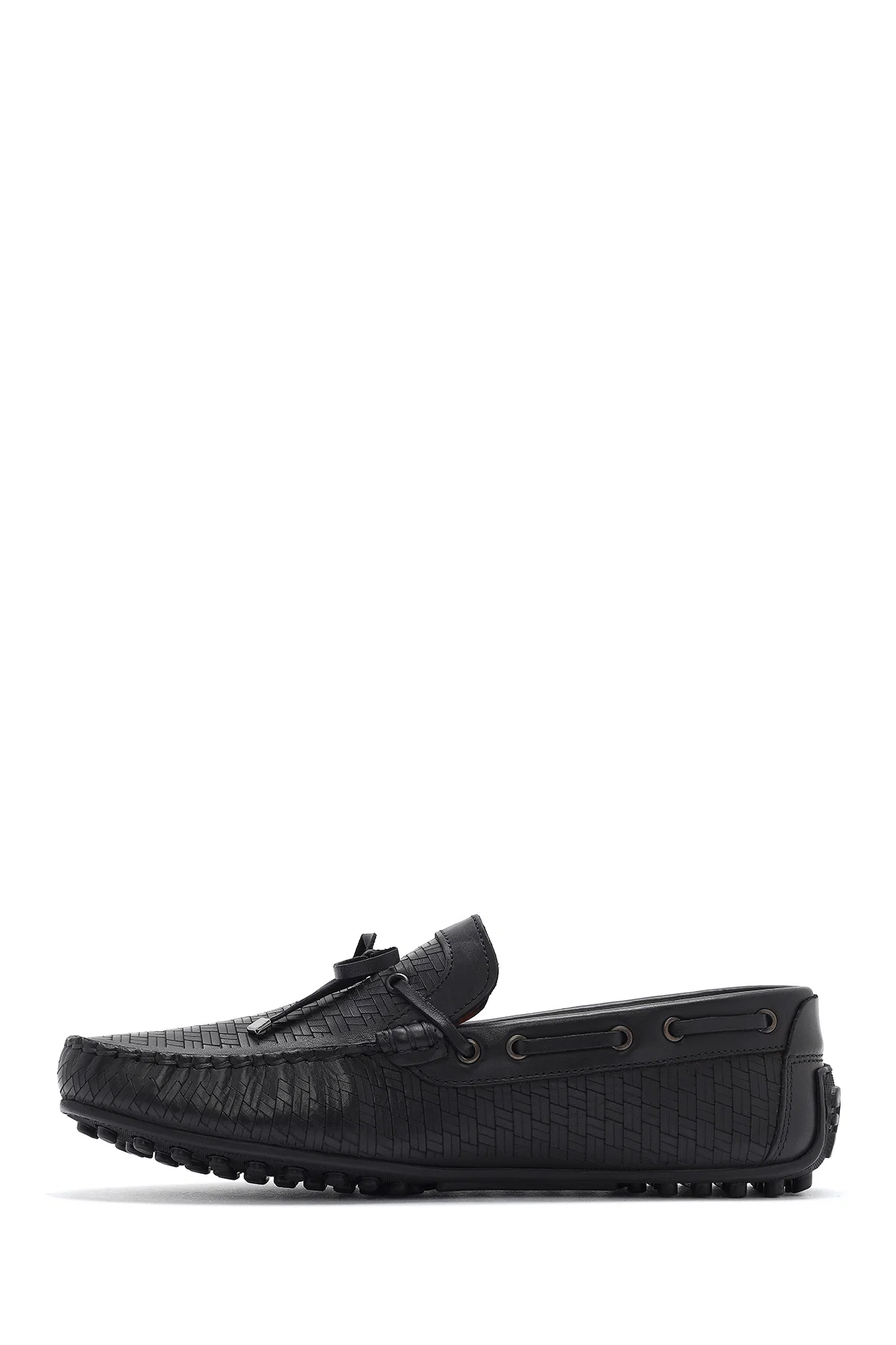 Erkek Siyah Deri Casual Loafer - Image 2