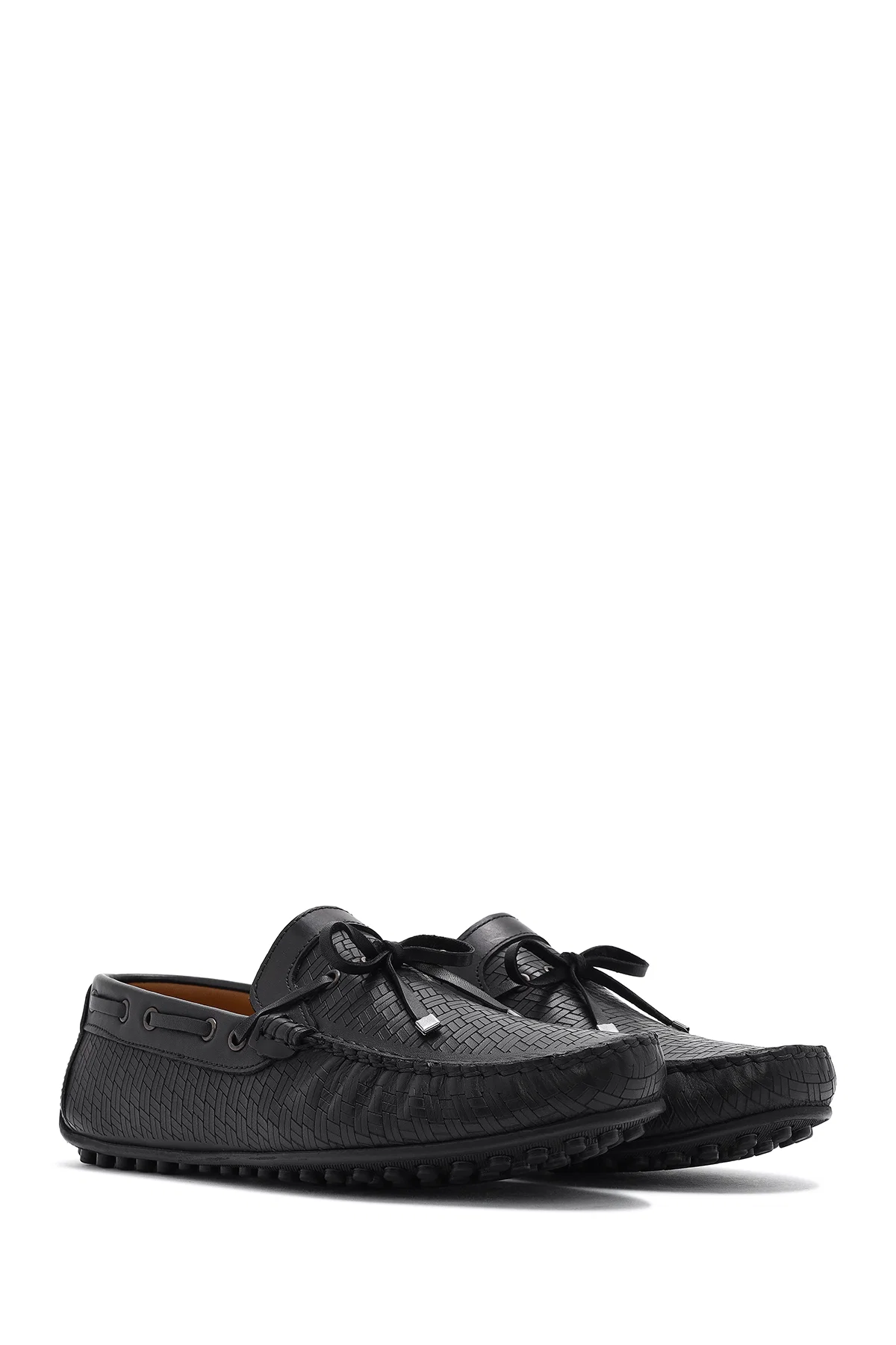Erkek Siyah Deri Casual Loafer - Image 3