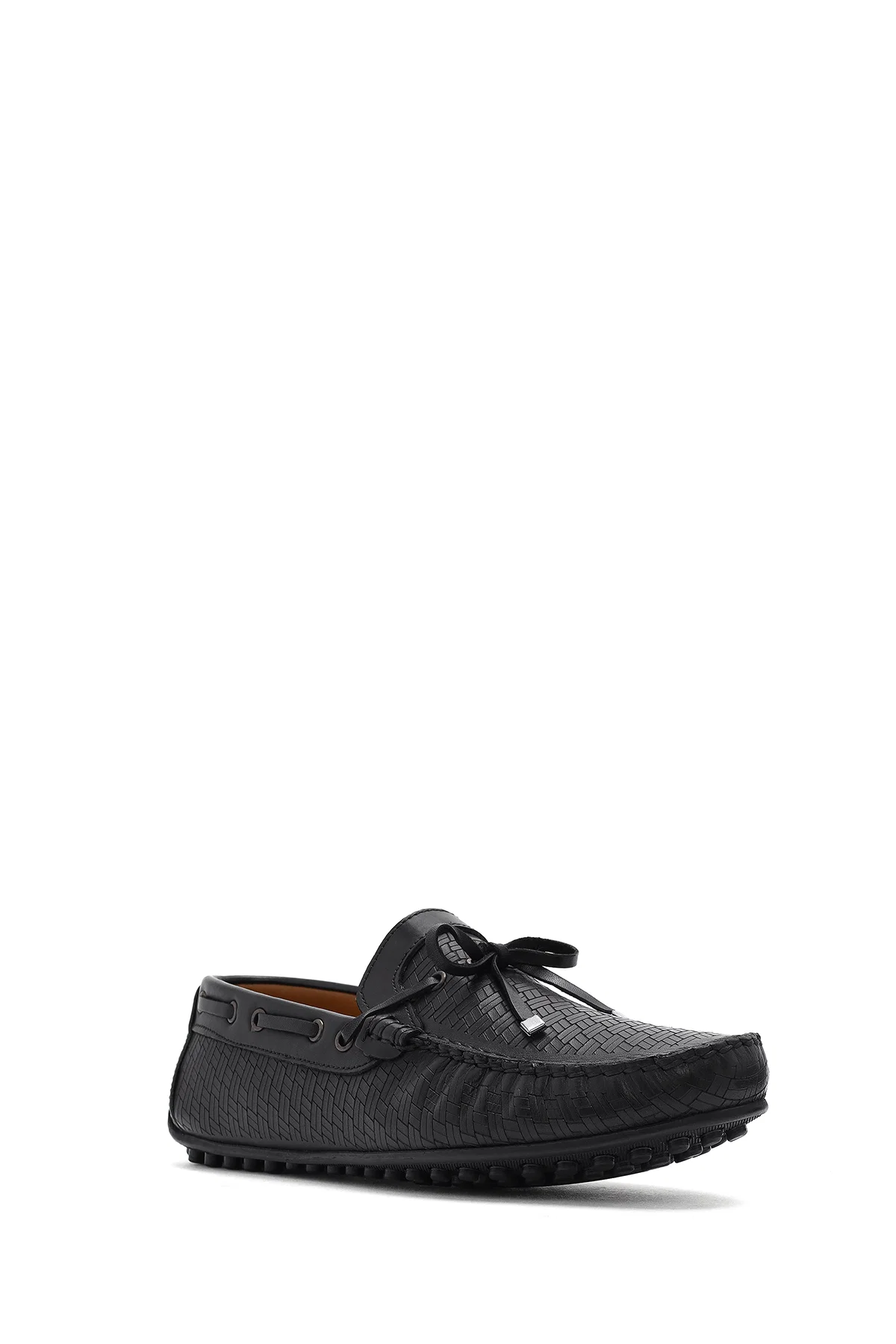 Erkek Siyah Deri Casual Loafer - Image 6