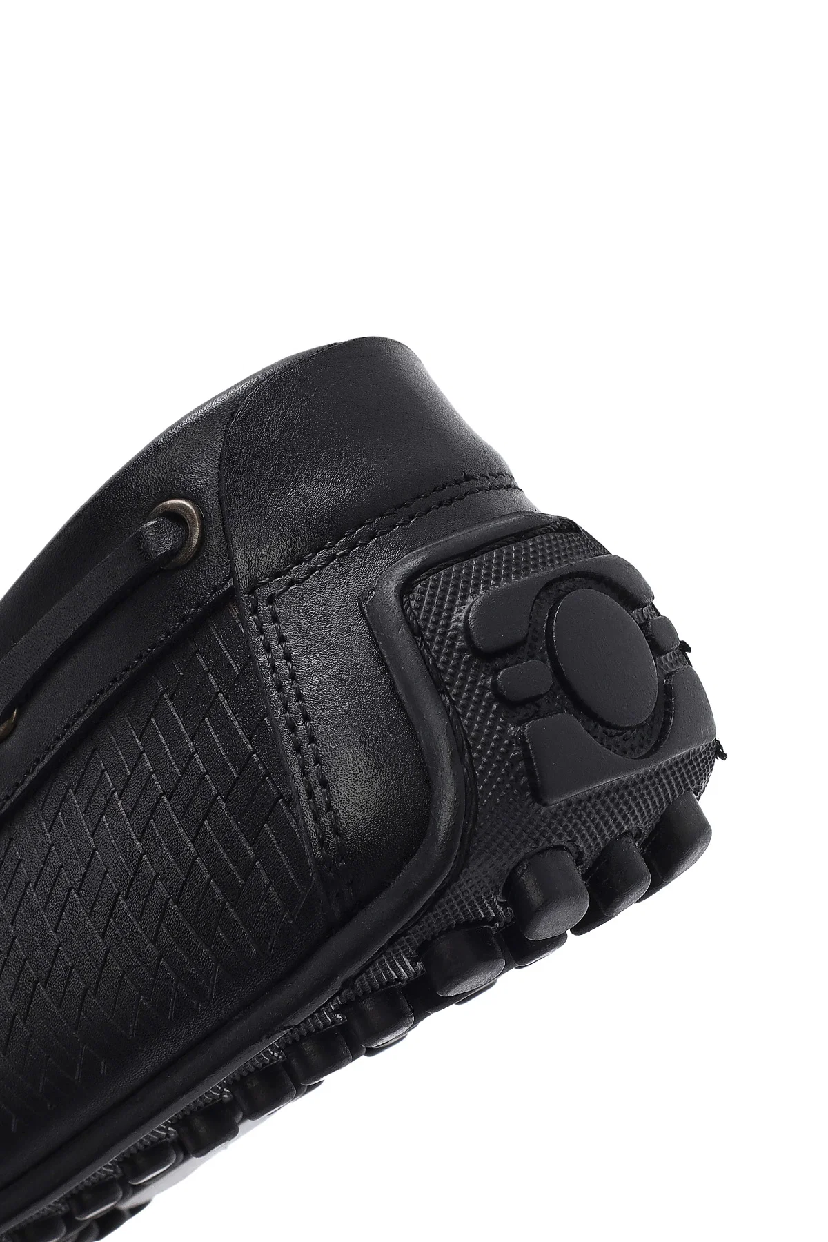 Erkek Siyah Deri Casual Loafer - Image 9
