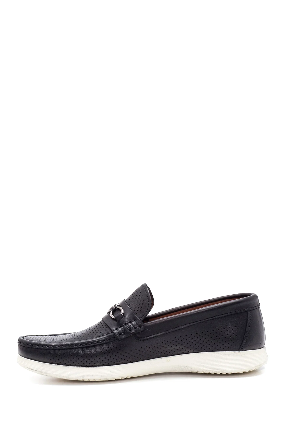 Erkek Siyah Deri Casual Loafer - Image 2