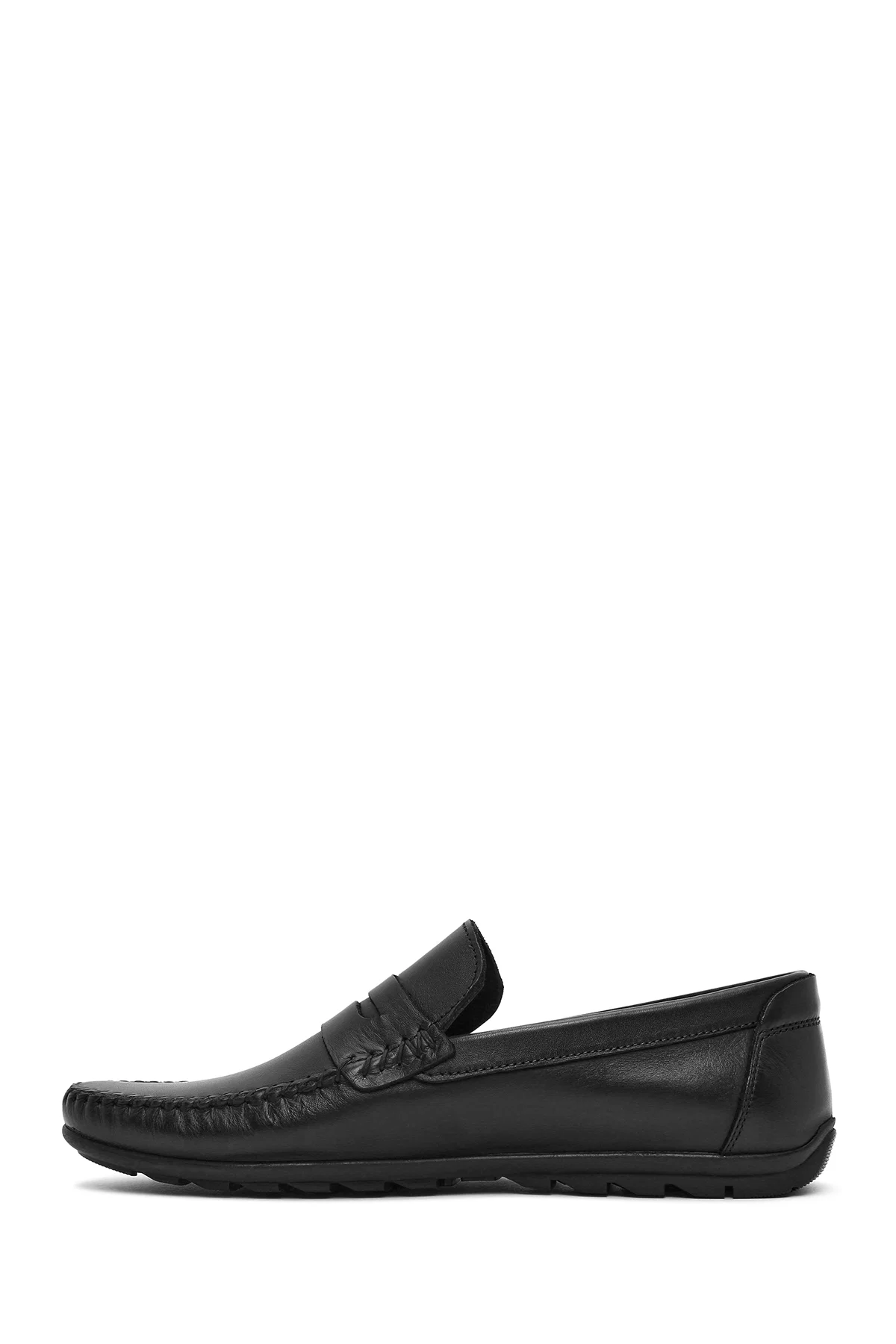 Erkek Siyah Deri Casual Loafer - Image 2