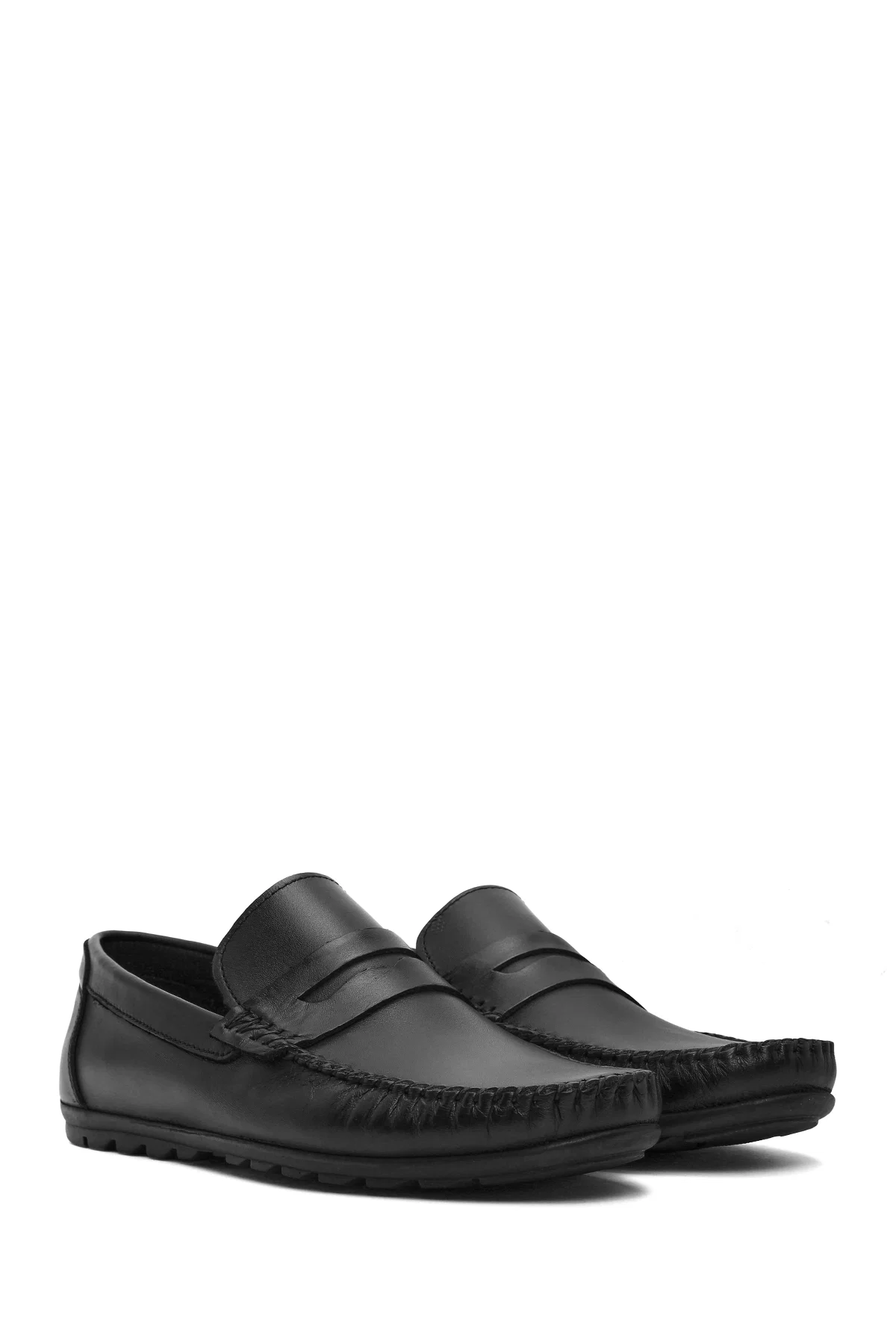 Erkek Siyah Deri Casual Loafer - Image 3