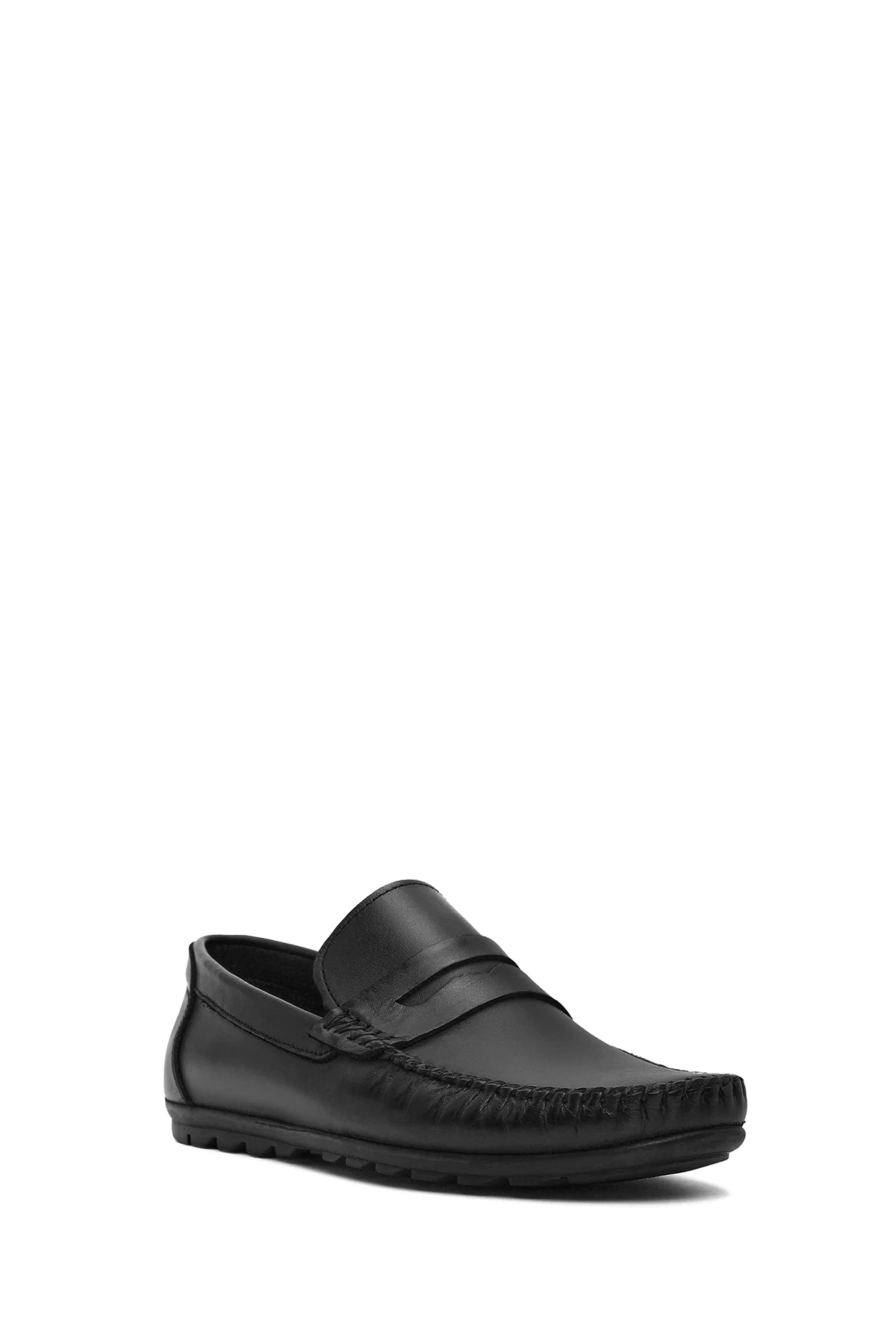 Erkek Siyah Deri Casual Loafer - Image 6