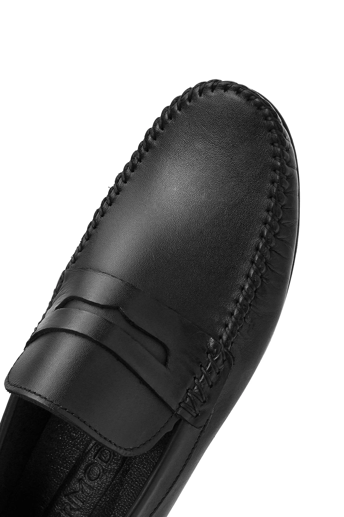 Erkek Siyah Deri Casual Loafer - Image 9