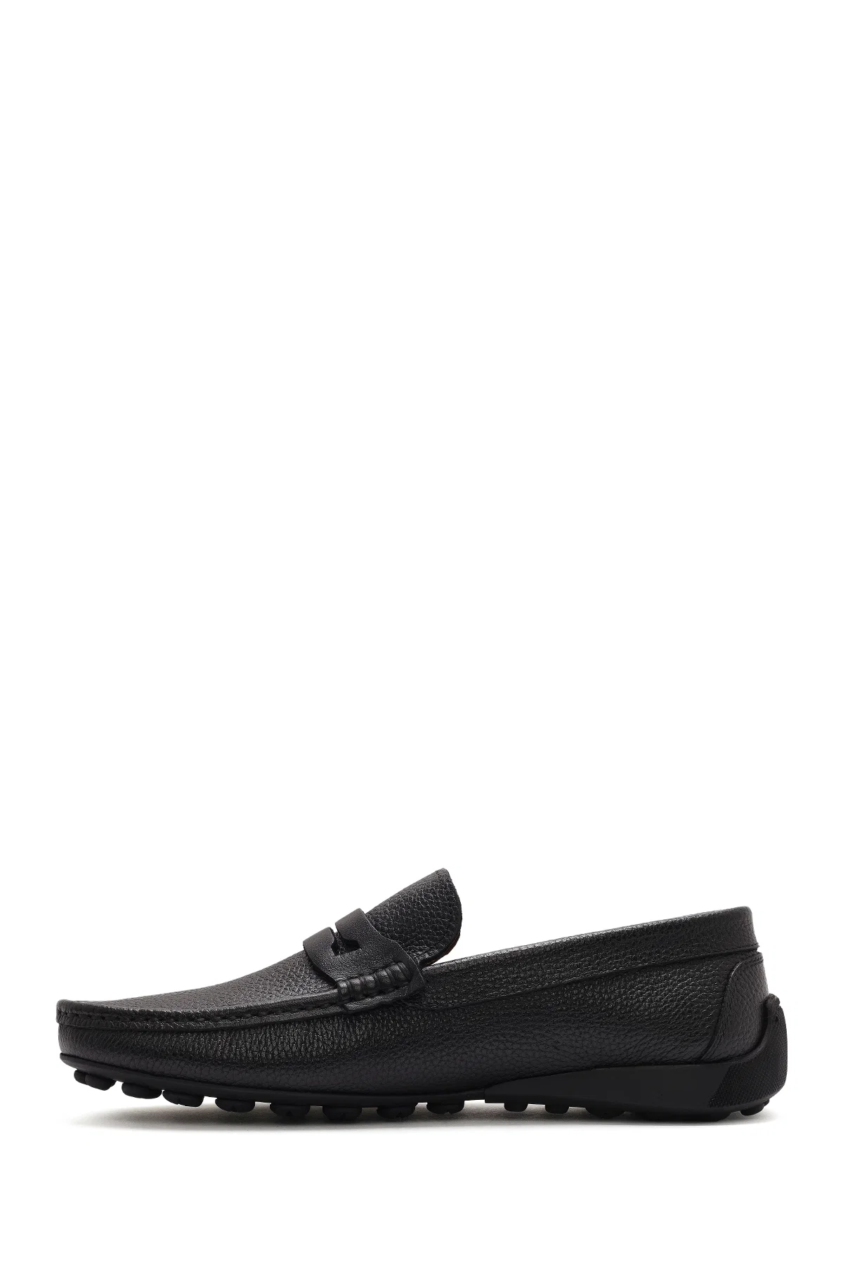 Erkek Siyah Deri Casual Loafer - Image 2