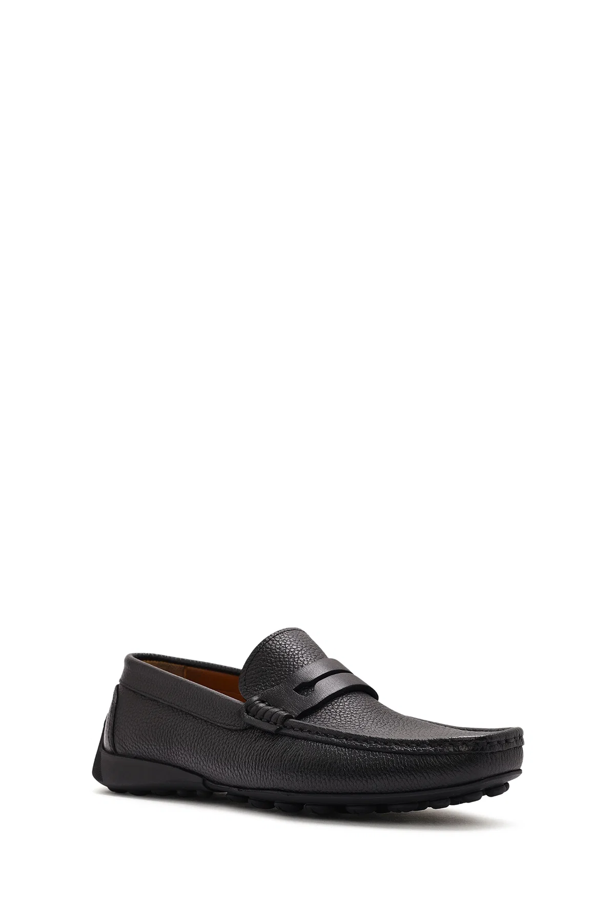 Erkek Siyah Deri Casual Loafer - Image 6