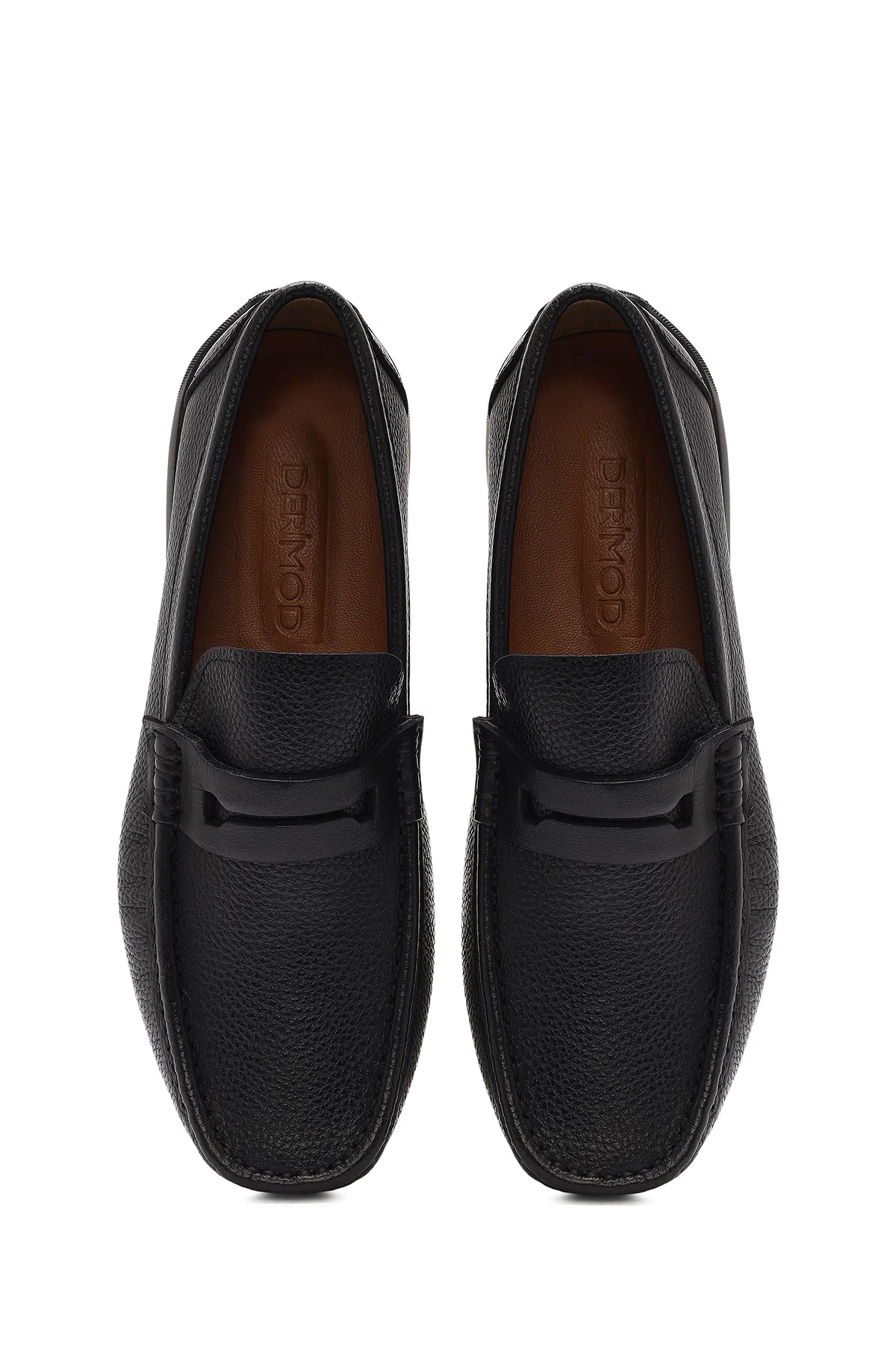 Erkek Siyah Deri Casual Loafer - Image 7