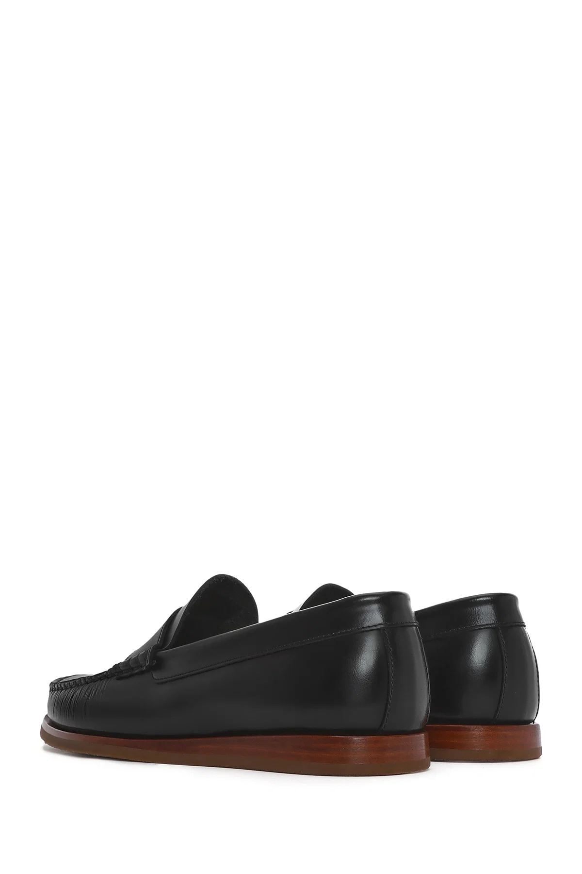Erkek Siyah Deri Casual Loafer - Image 6